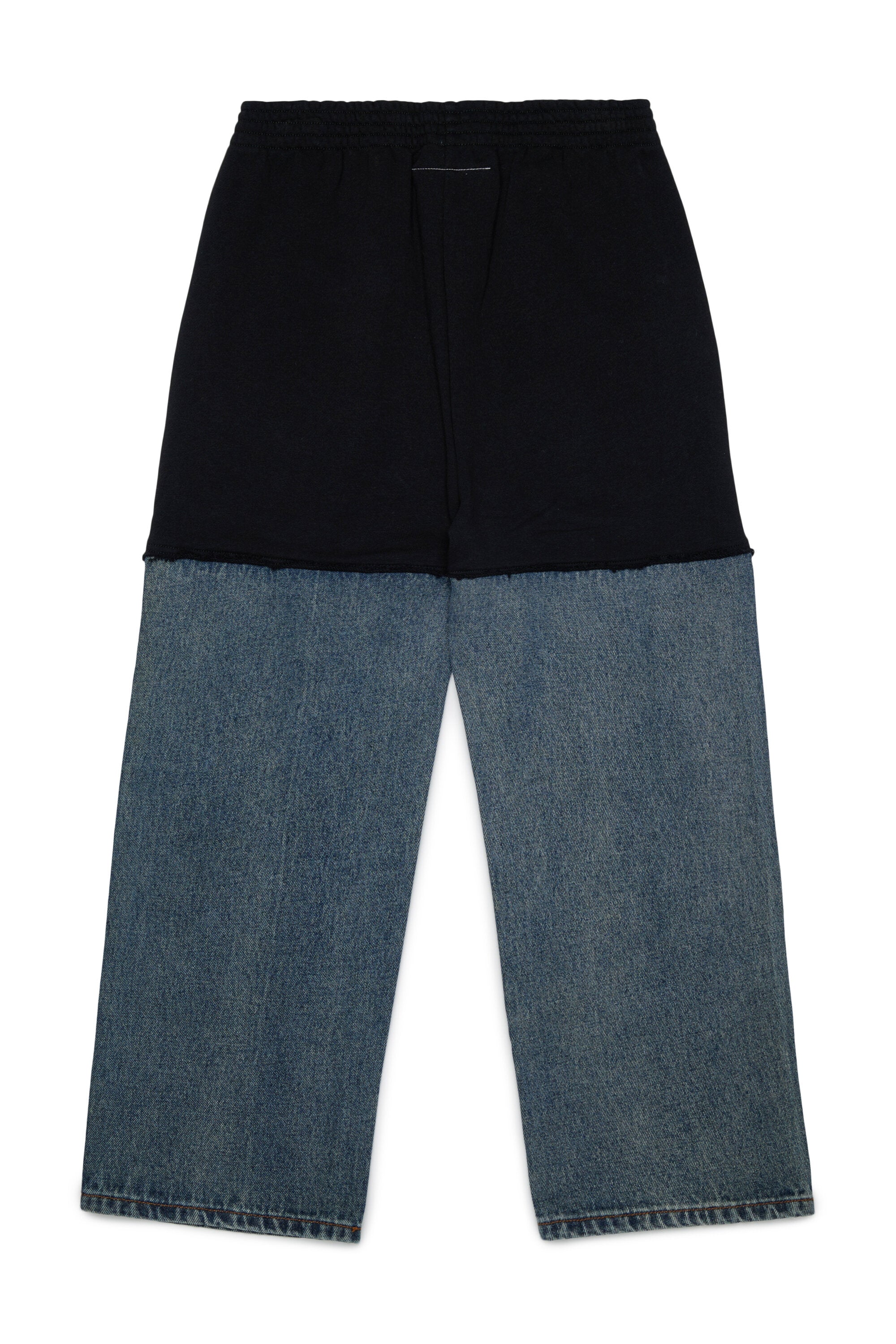 Pantalones de felpa y denim