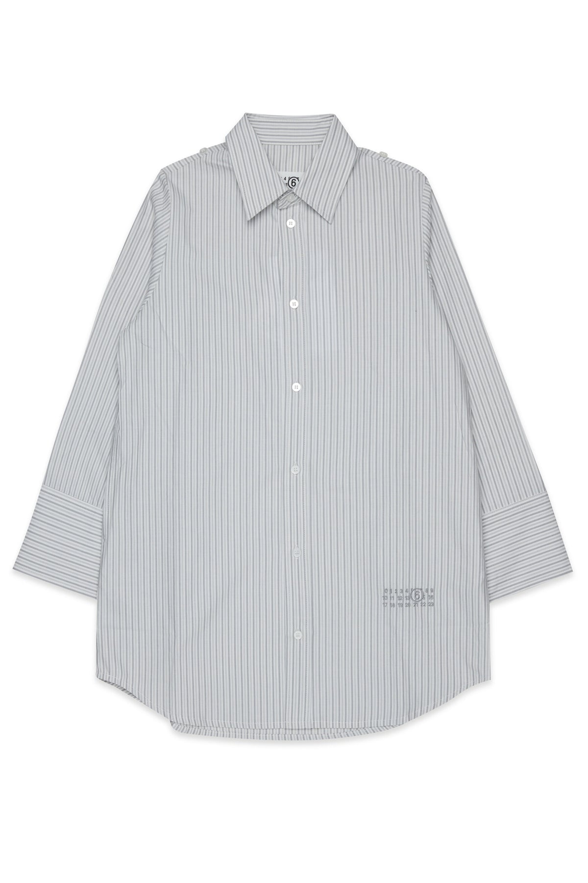 Striped shirt with logo