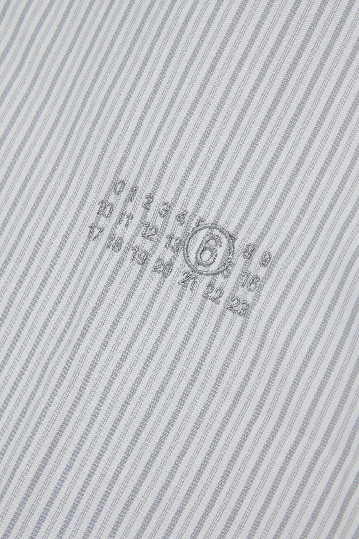 Striped shirt with logo
