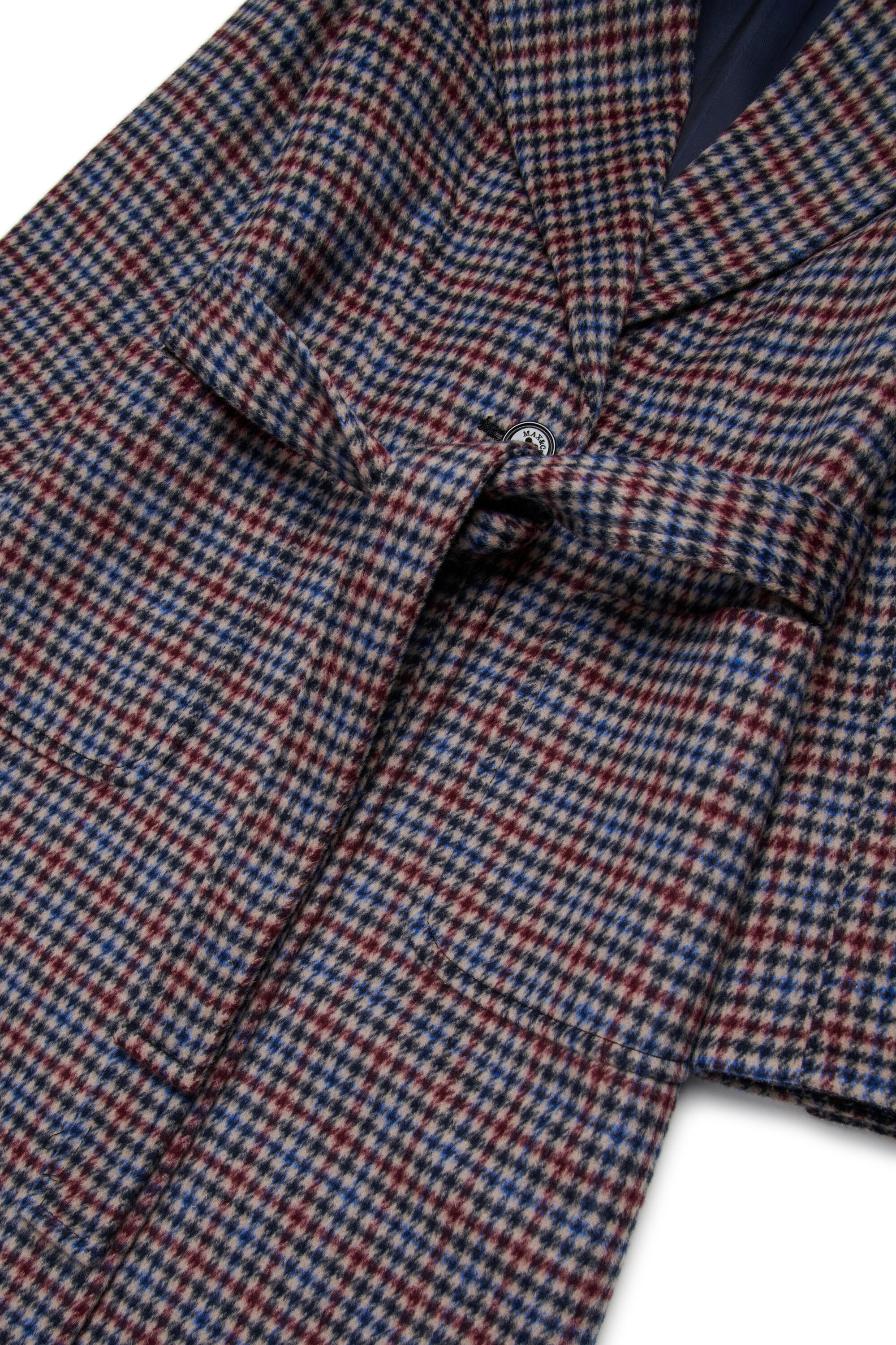 Abrigo Runaway de lana y pata de gallo