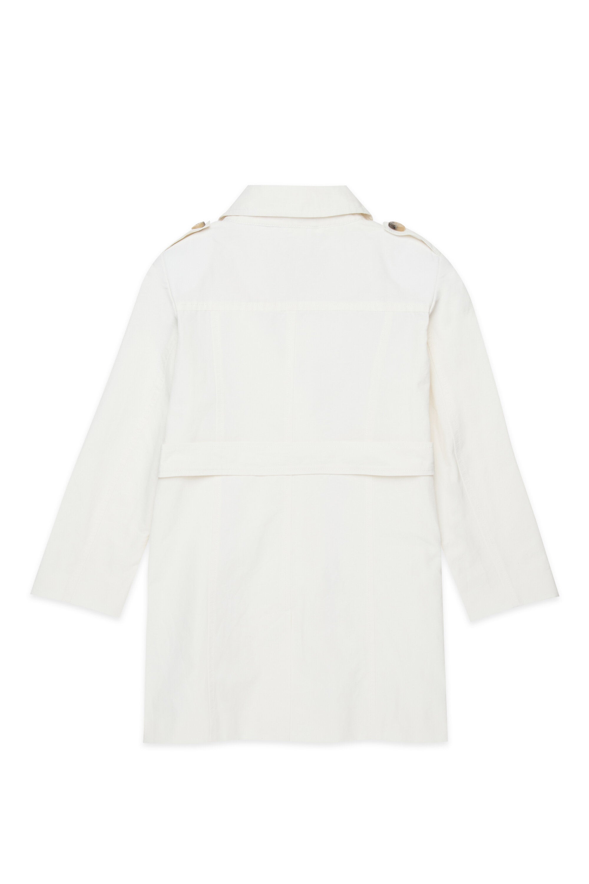 Technical cotton trench coat