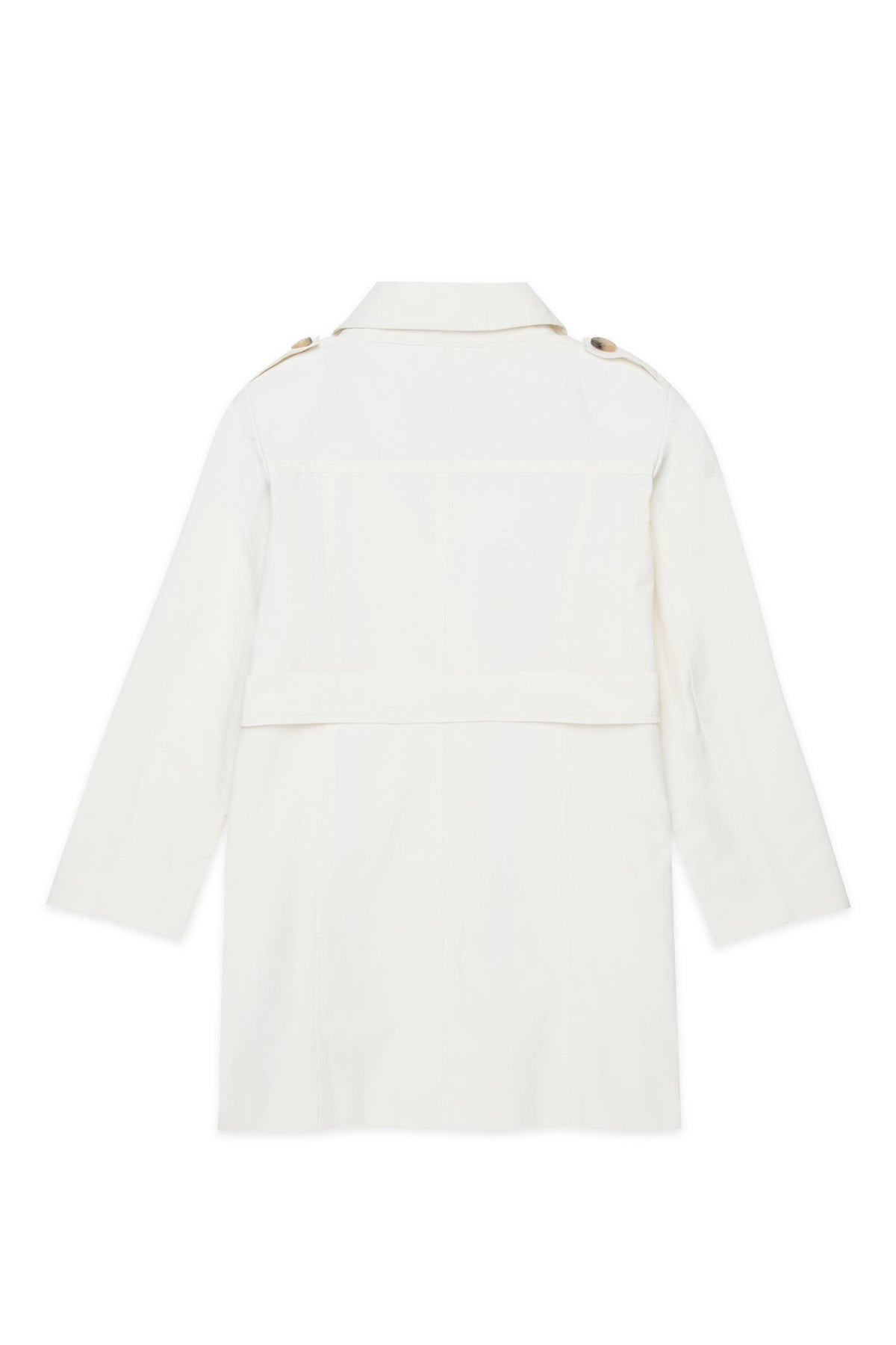 Technical cotton trench coat