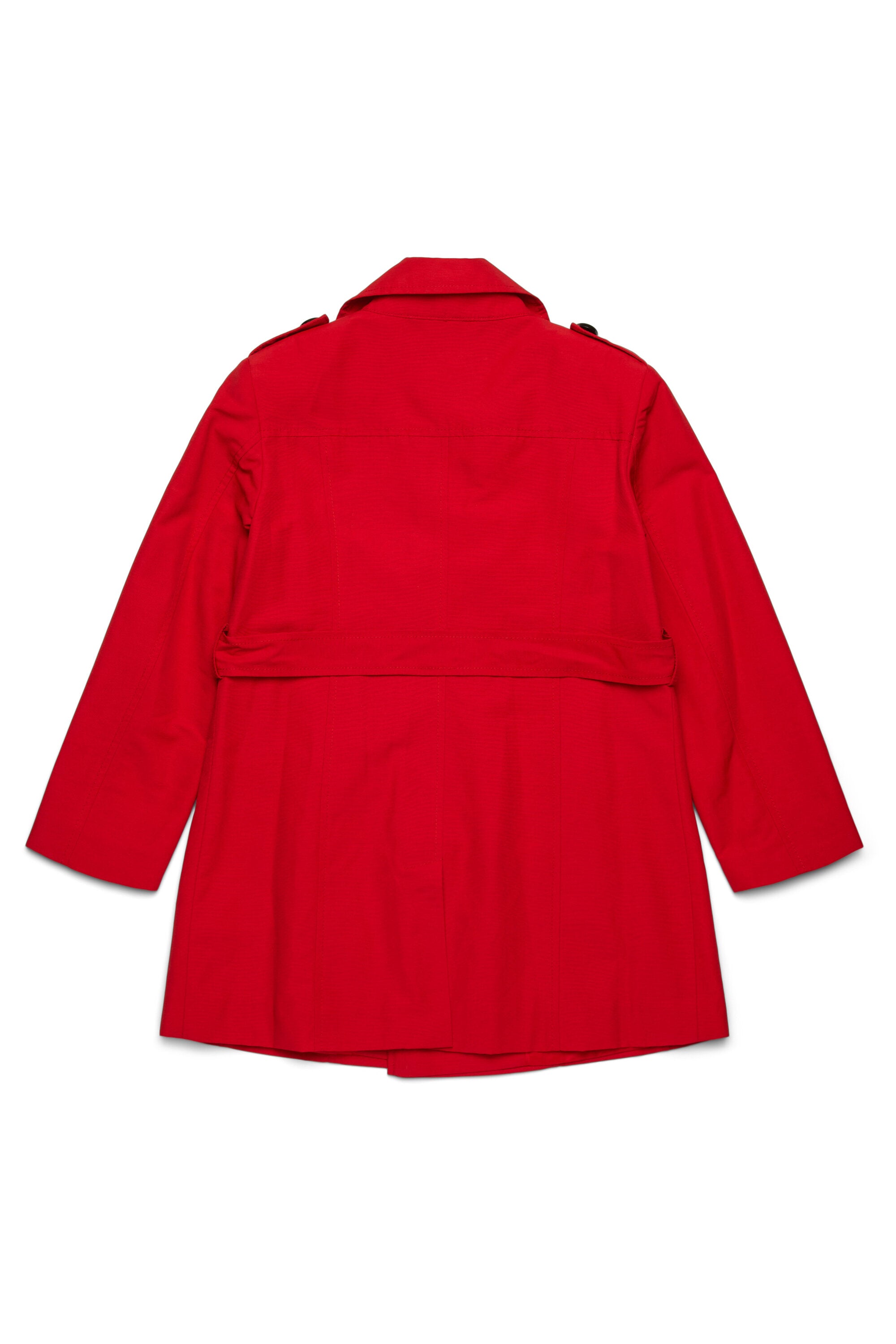 Technical cotton trench coat