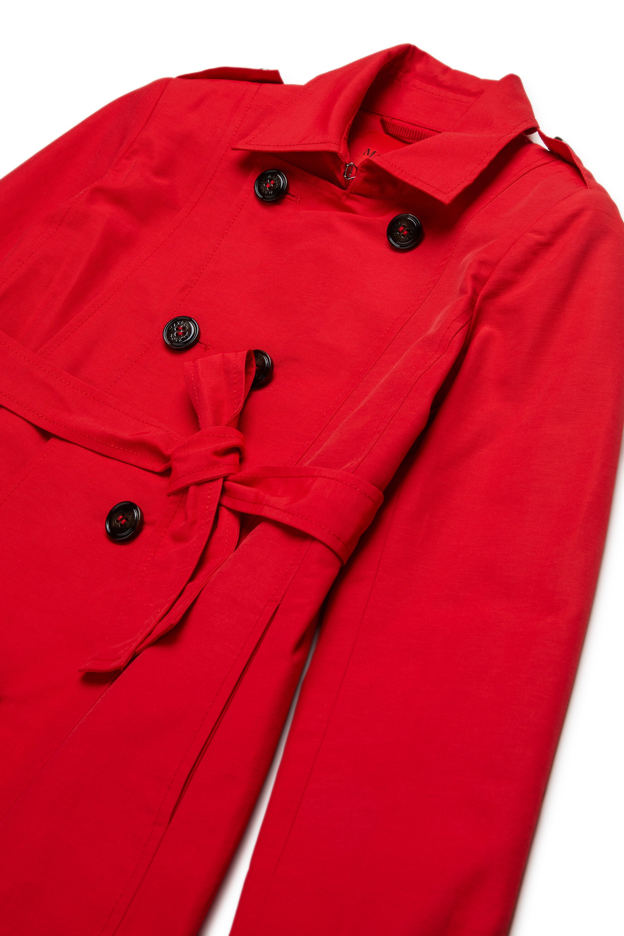 Technical cotton trench coat