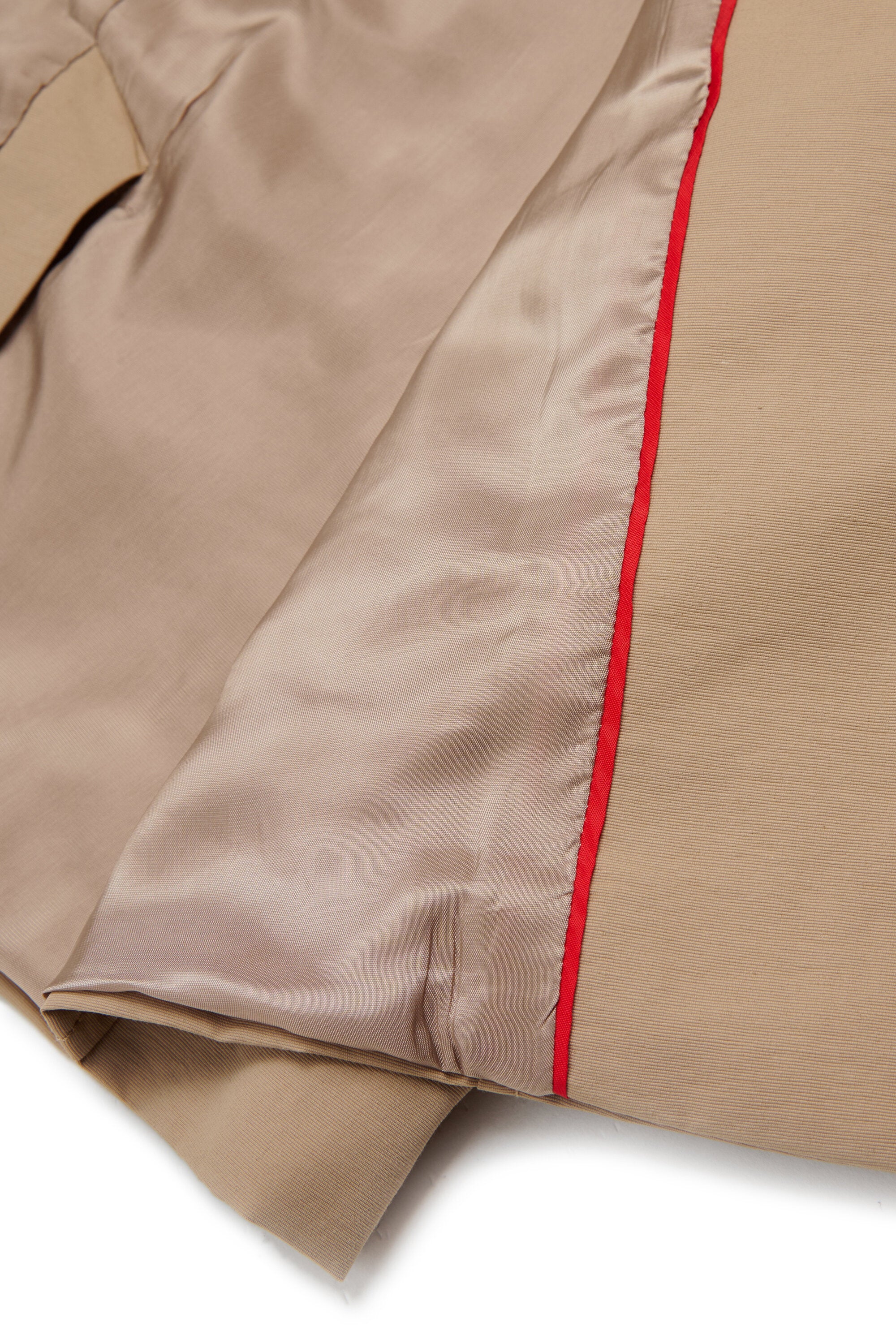 Technical cotton trench coat