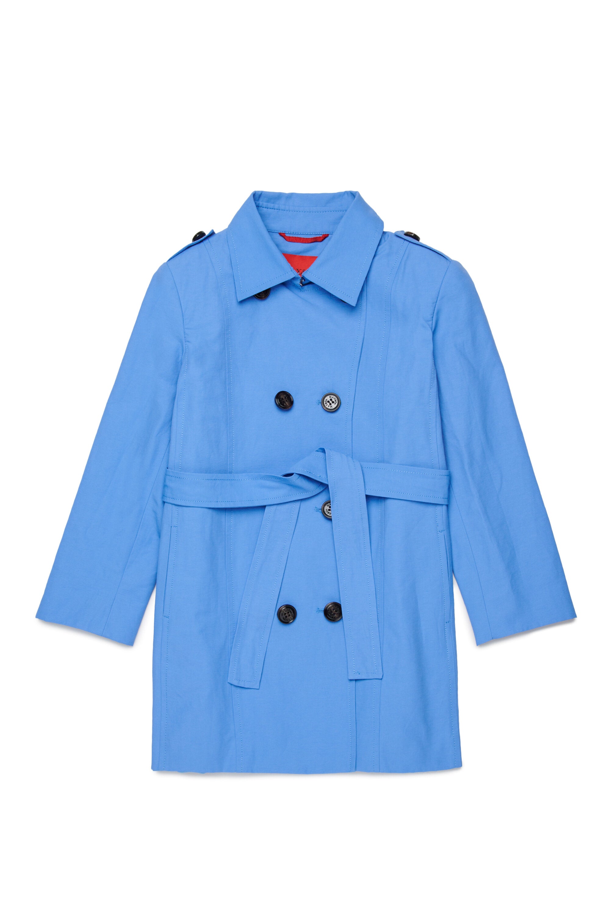 Technical cotton trench coat