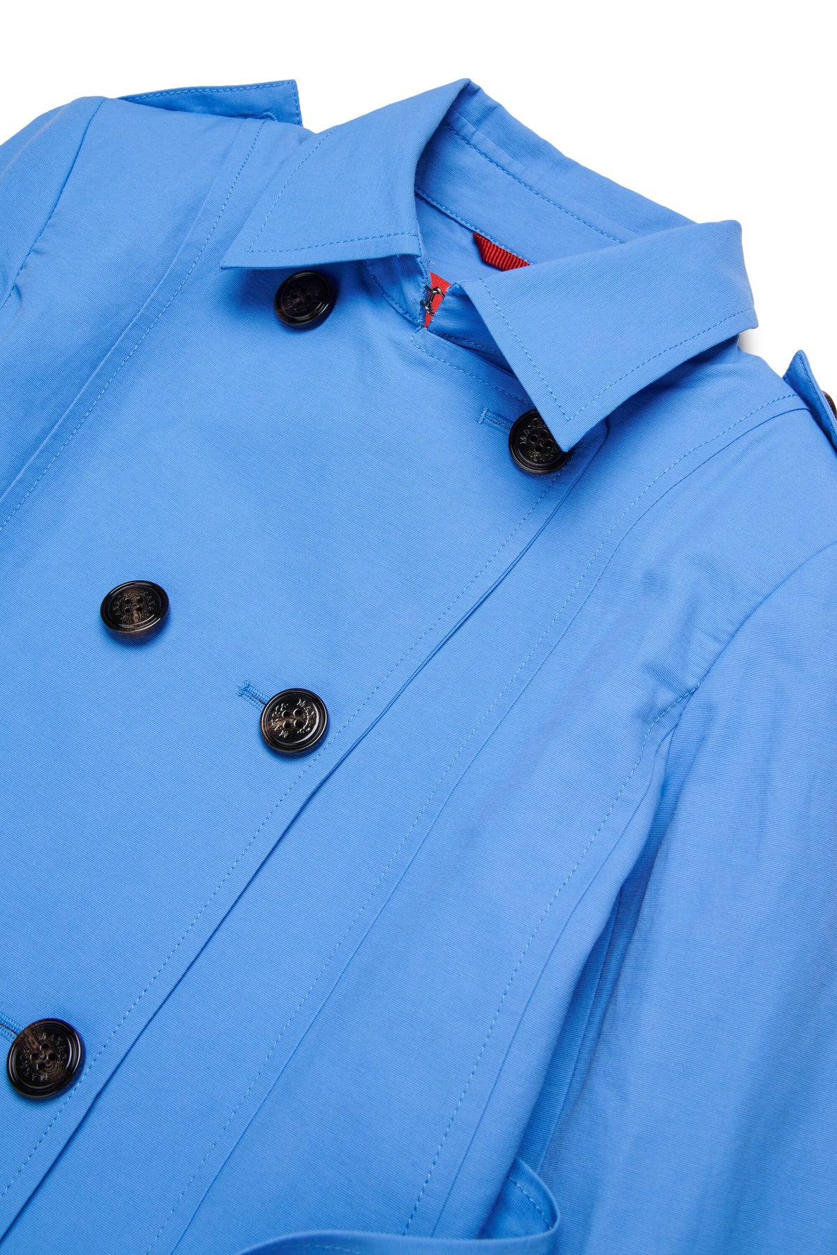 Technical cotton trench coat
