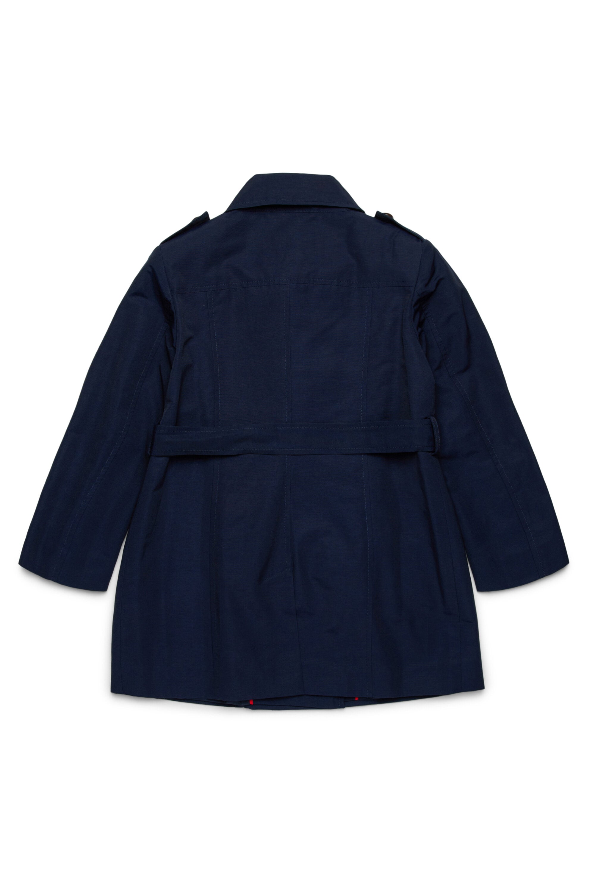 Technical cotton trench coat