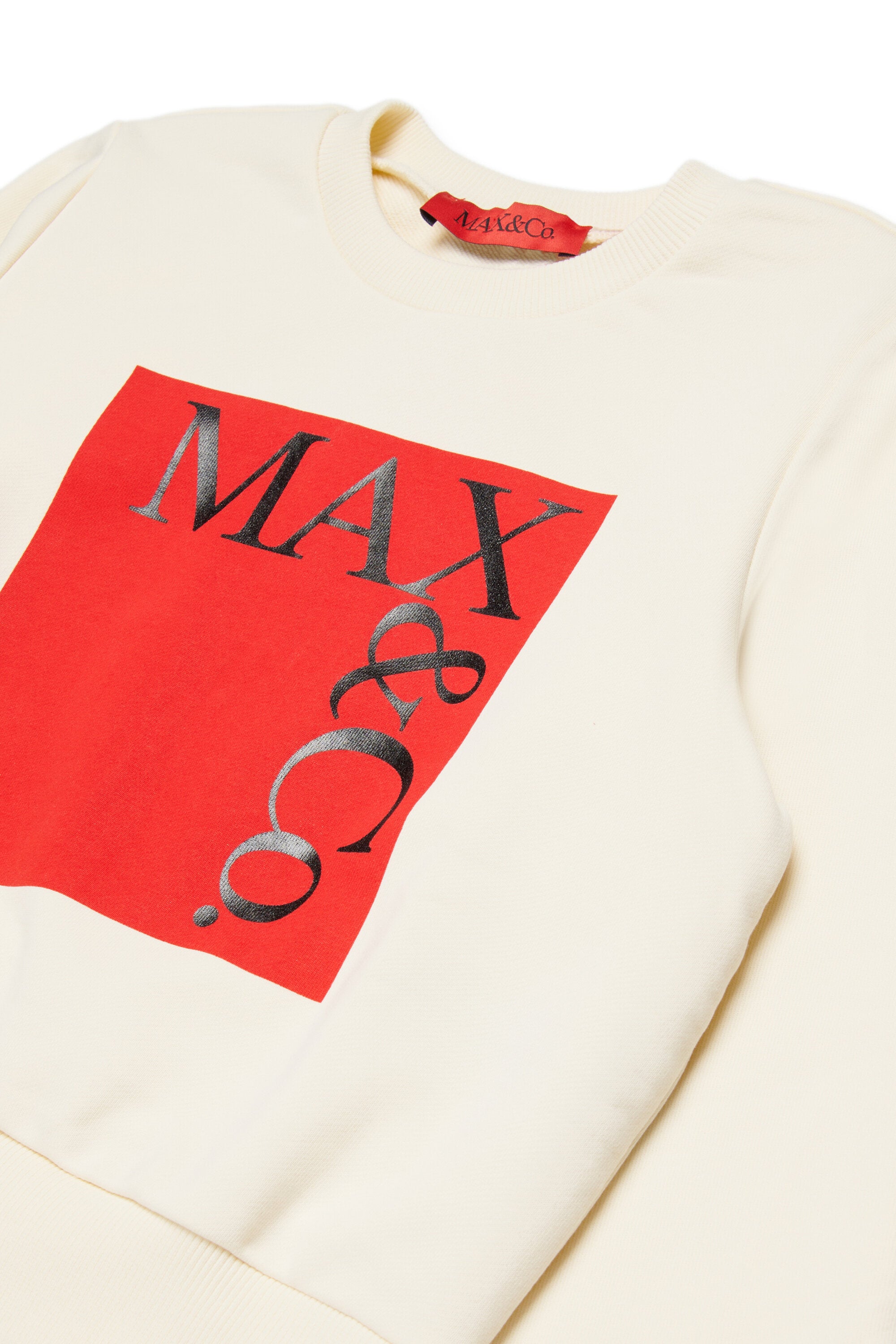 Branded crew-neck sweatshirt