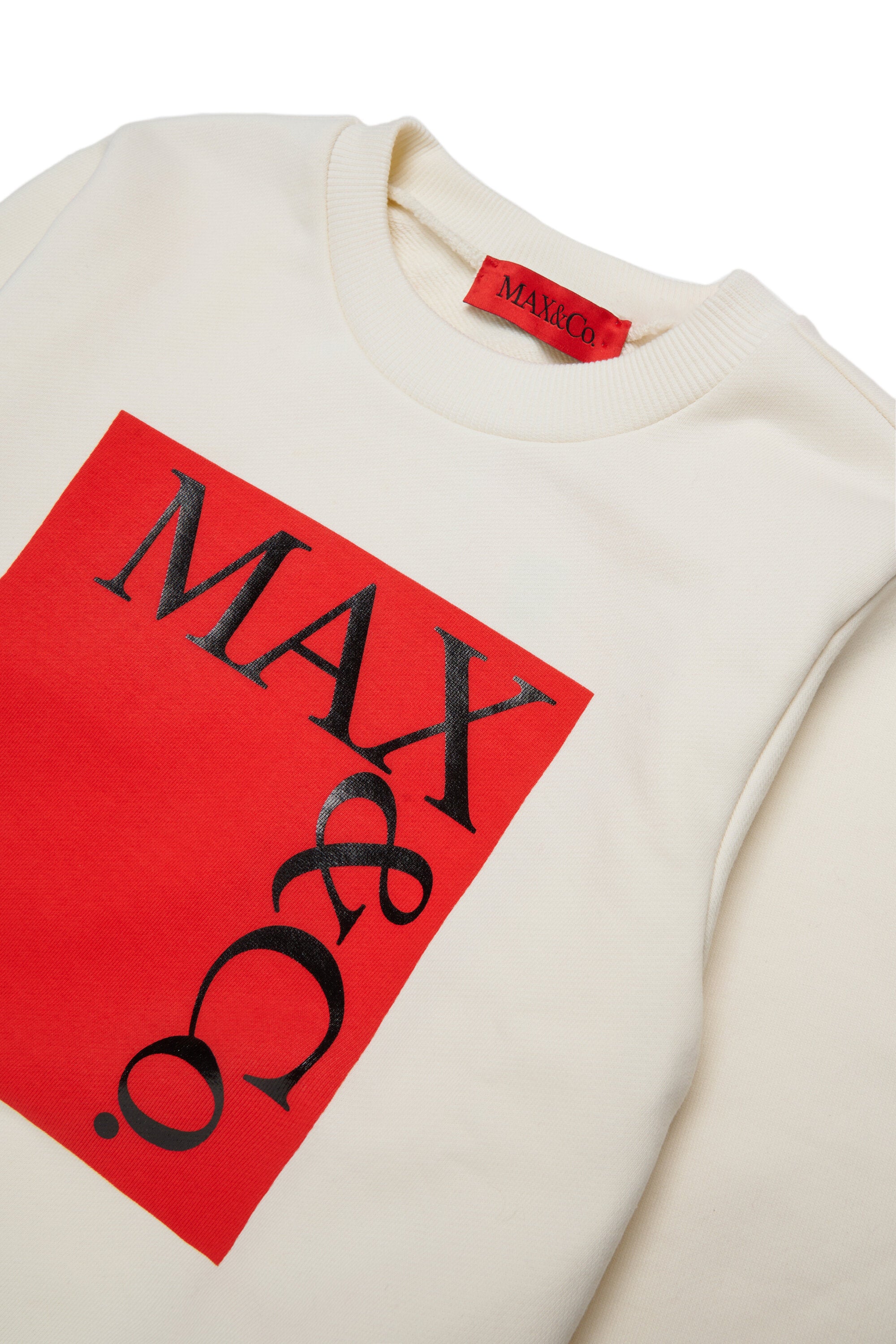 Branded crew-neck sweatshirt