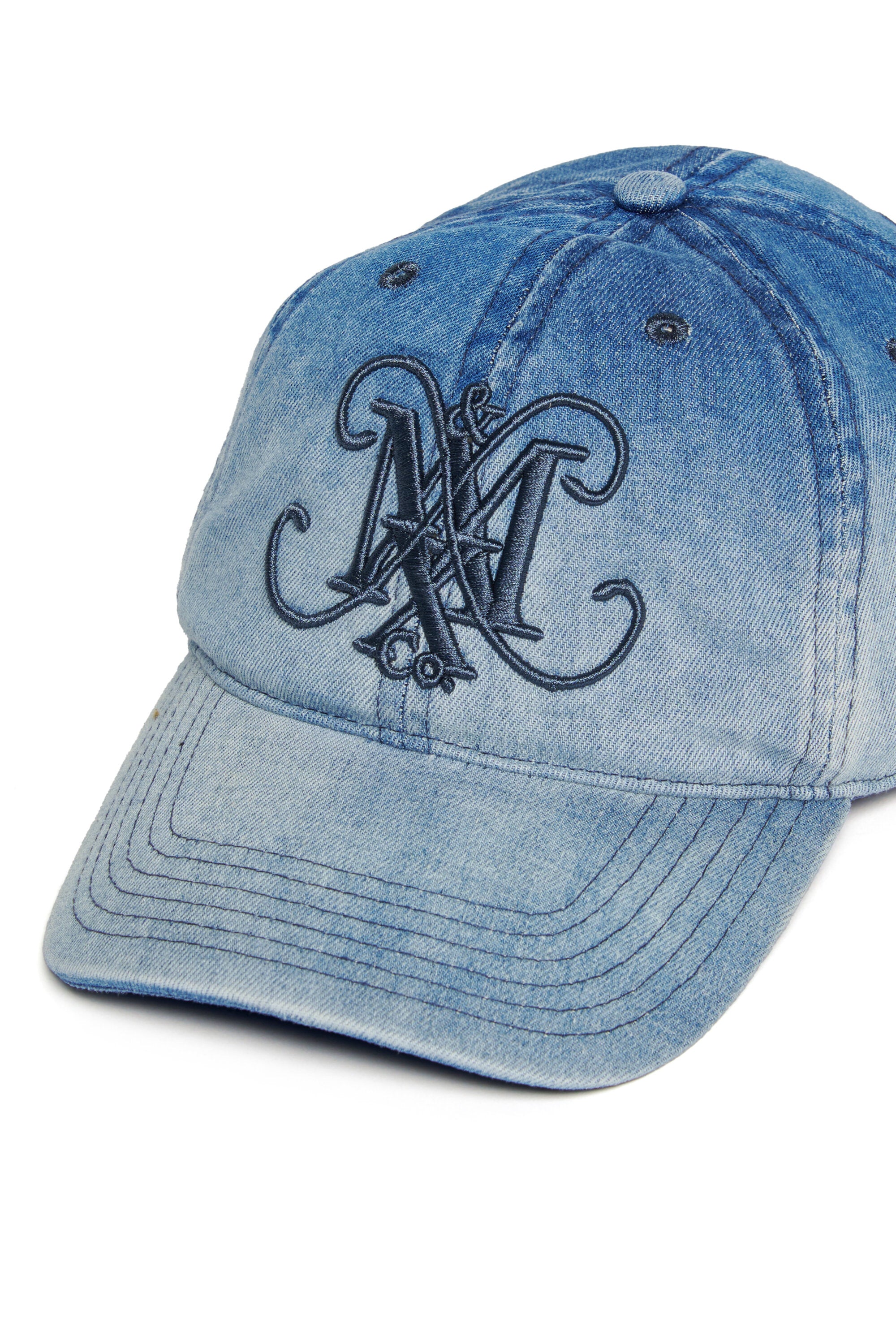 Gorra de béisbol de denim blanqueado