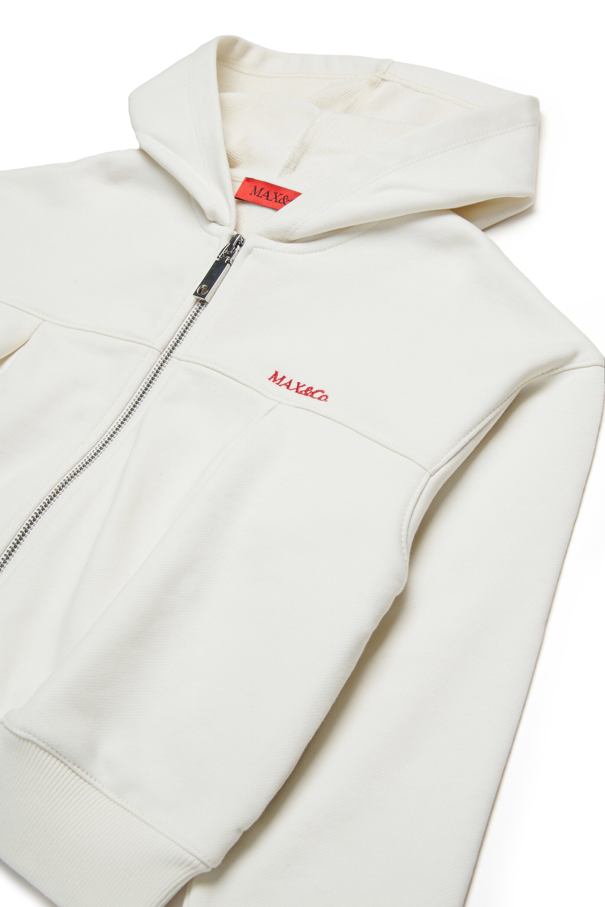 Sudadera con cremallera completa y logotipo