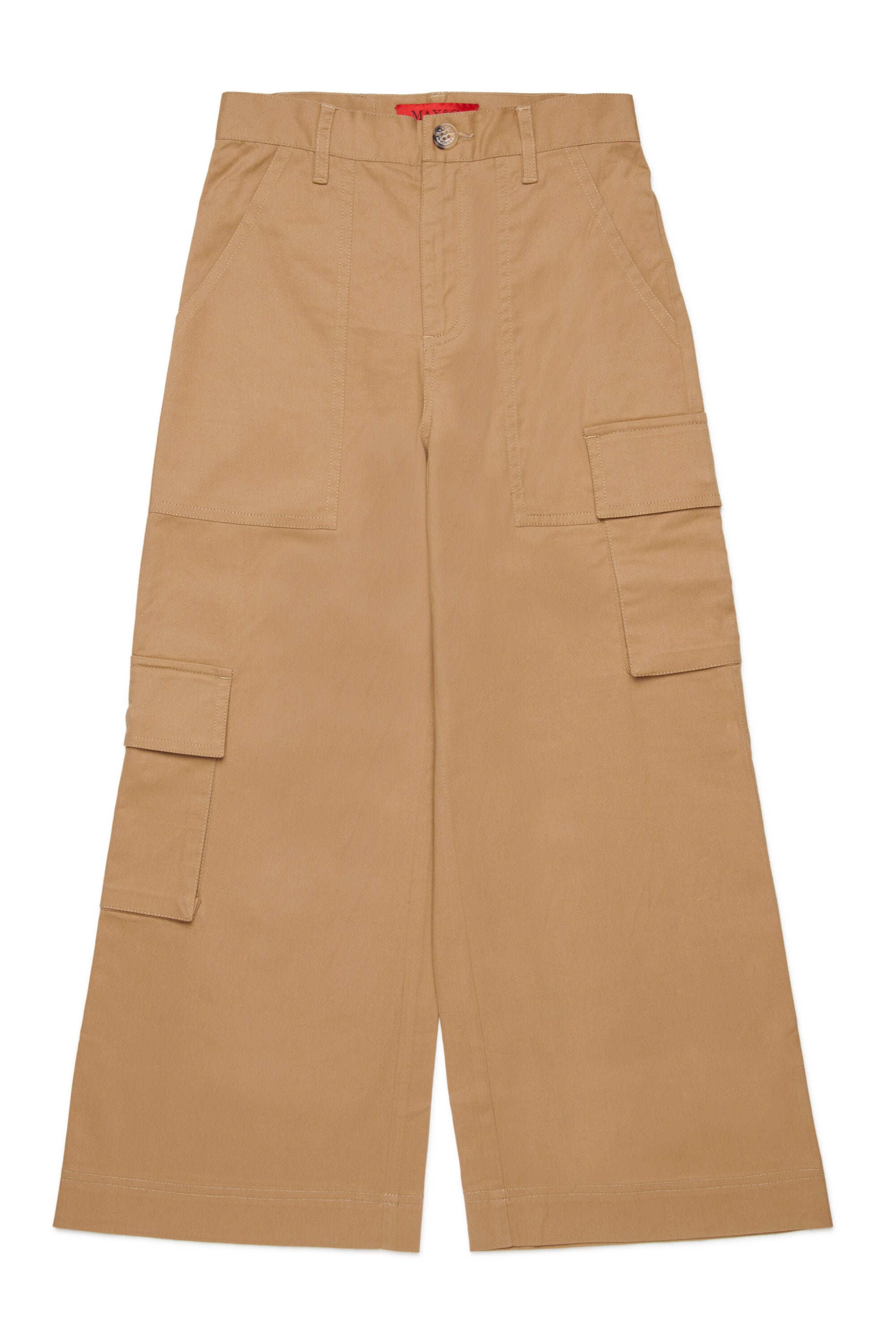 Pantalón cargo de gabardina elástica