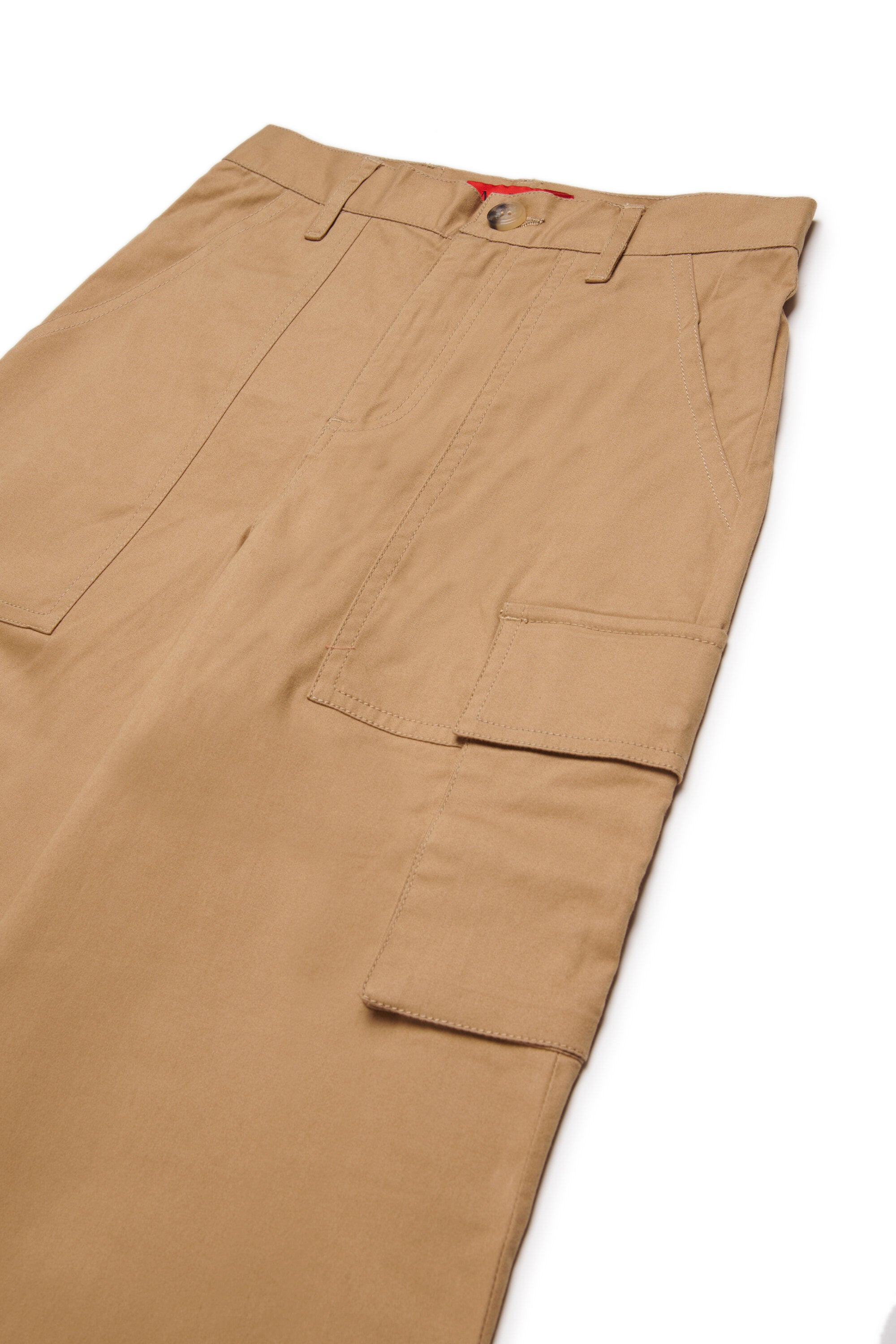 Stretch gabardine cargo pants