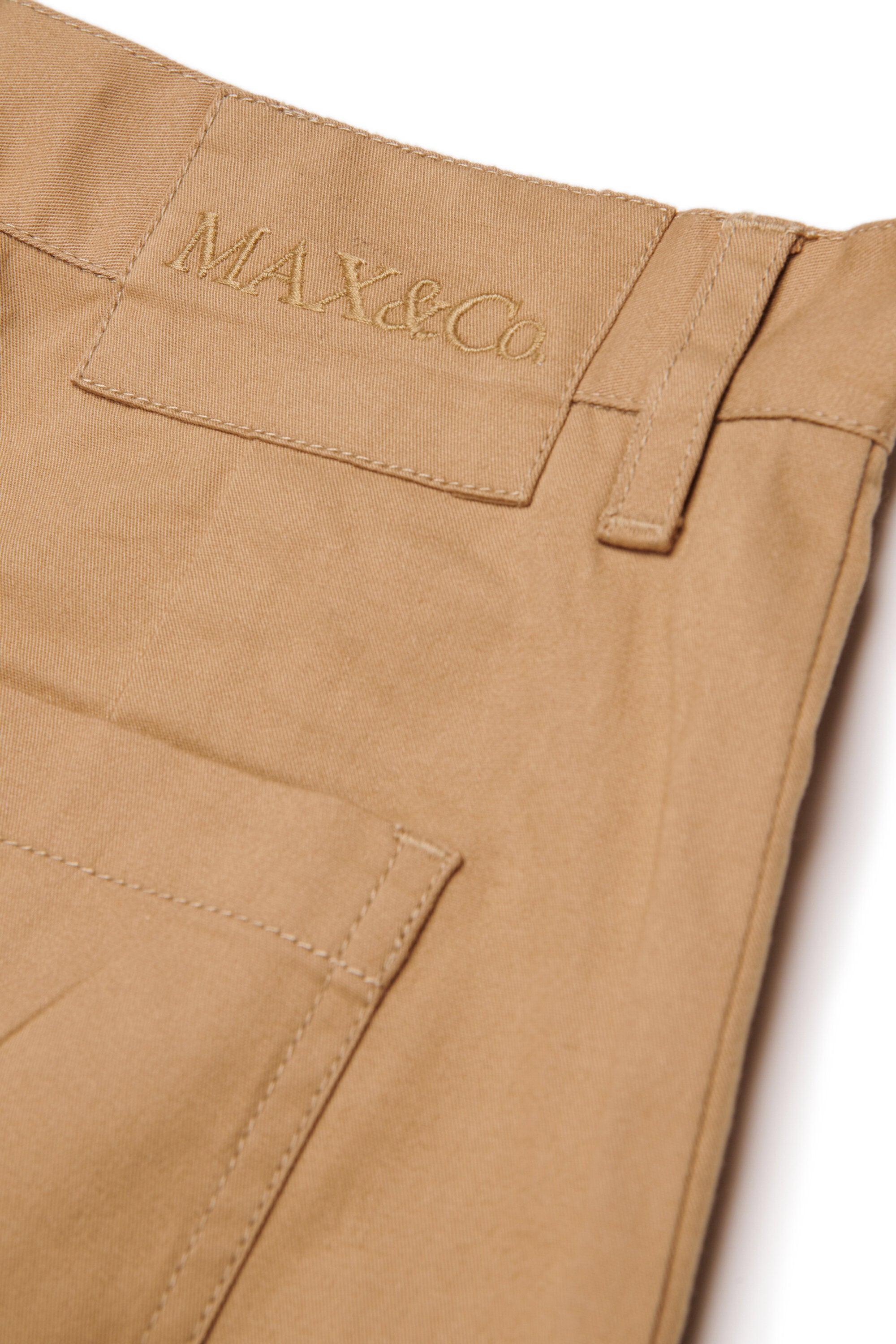 Stretch gabardine cargo pants