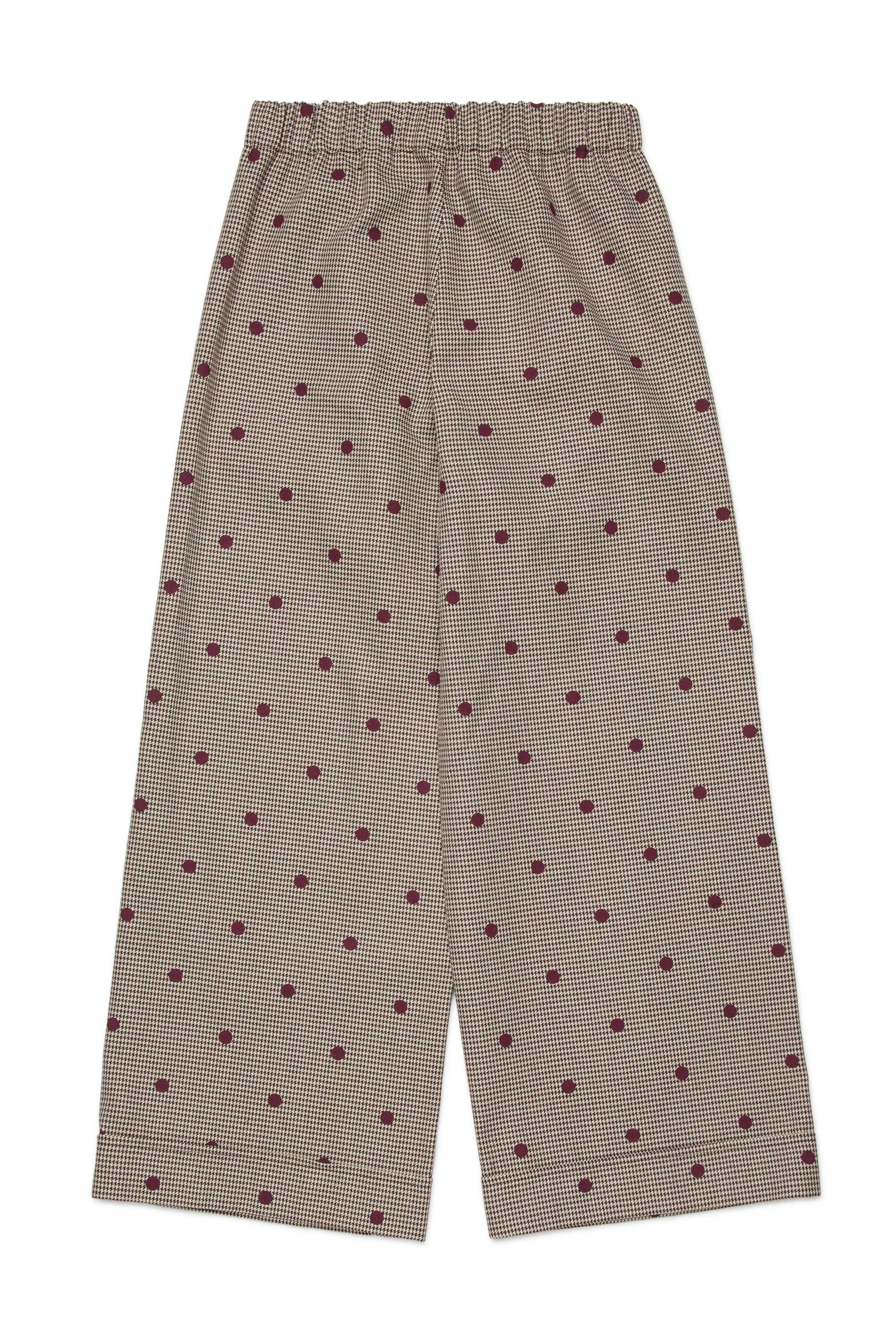 Pantalón recto pata de gallo a lunares