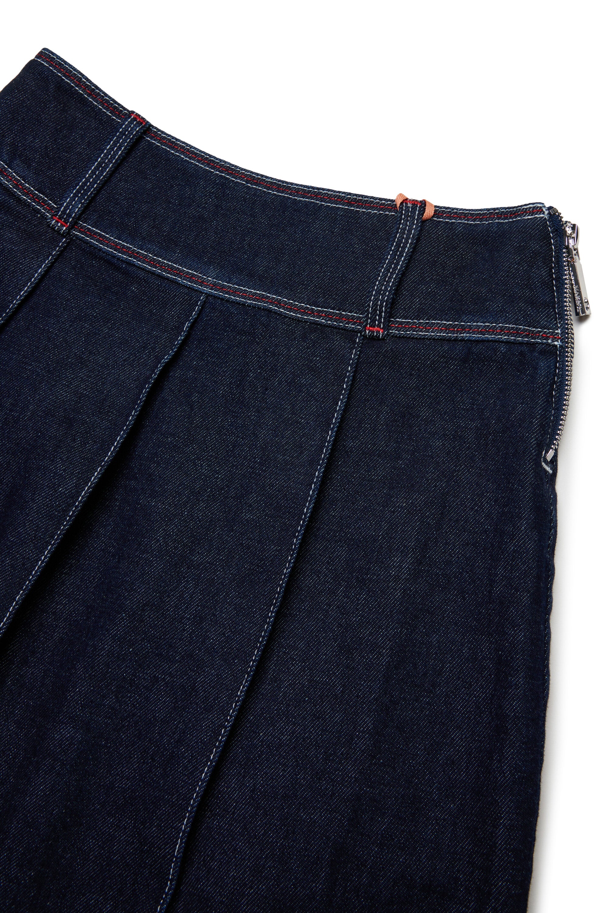 Falda midi vaquera oscura