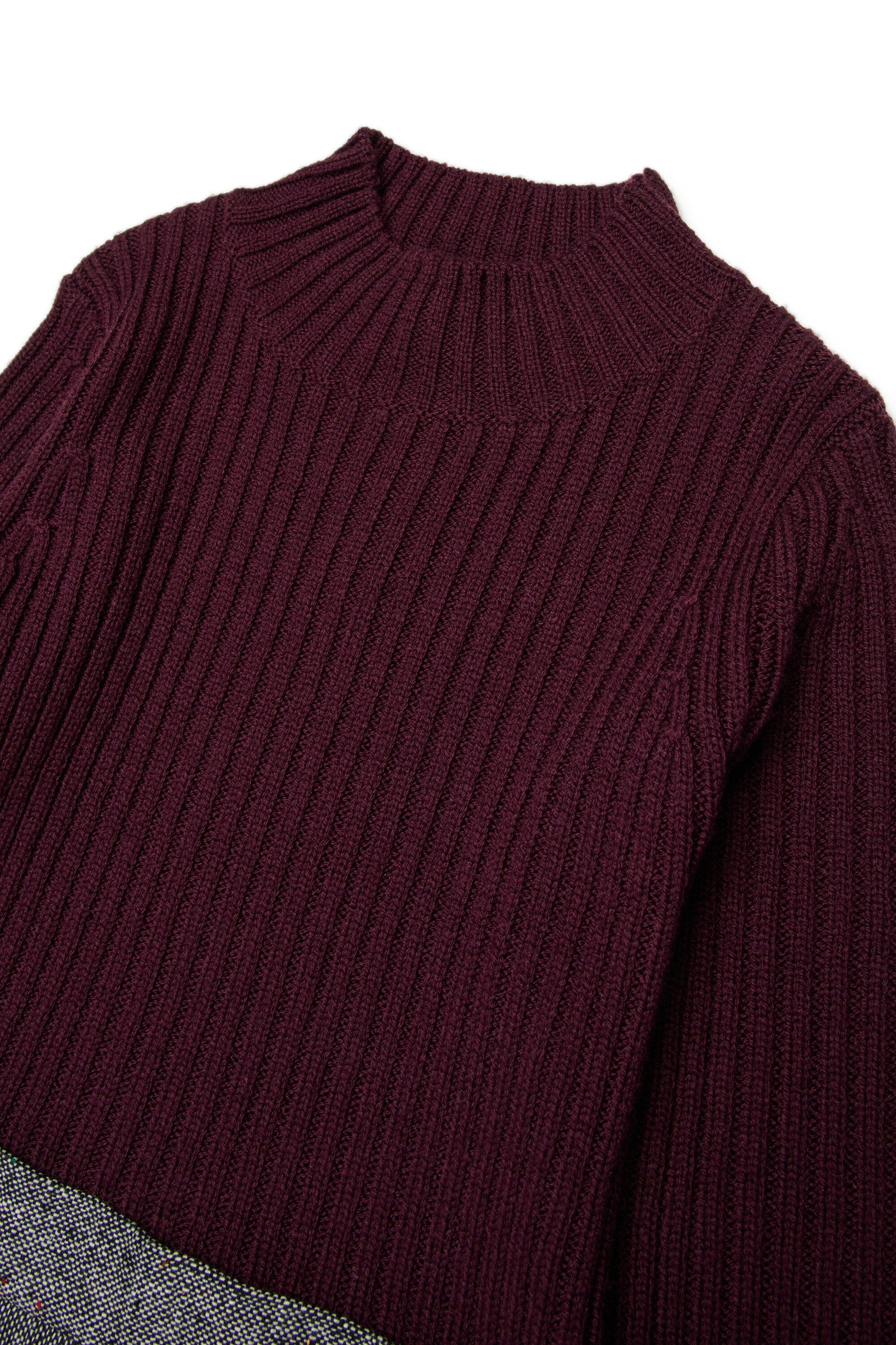 Knit and tweed mini dress