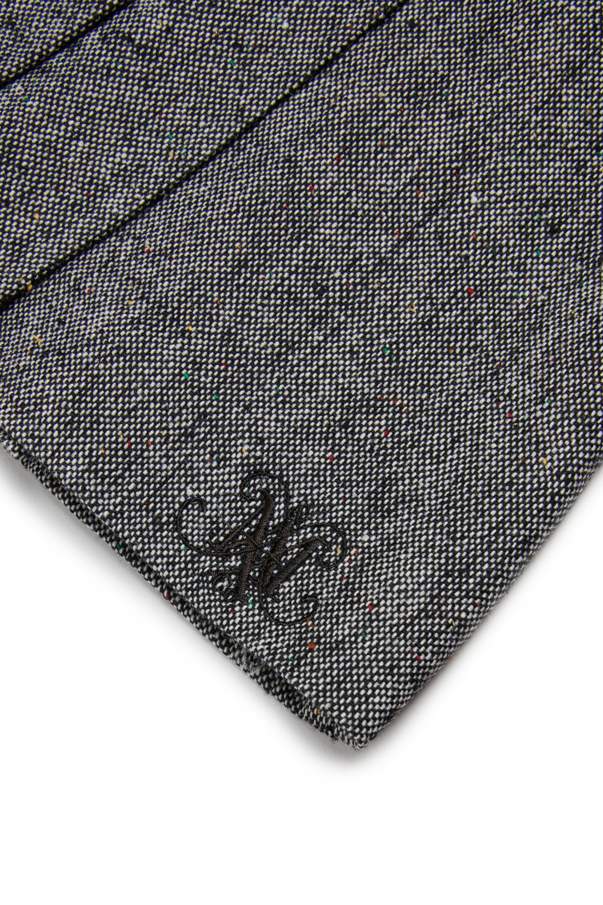 Falda corta envolvente de tweed