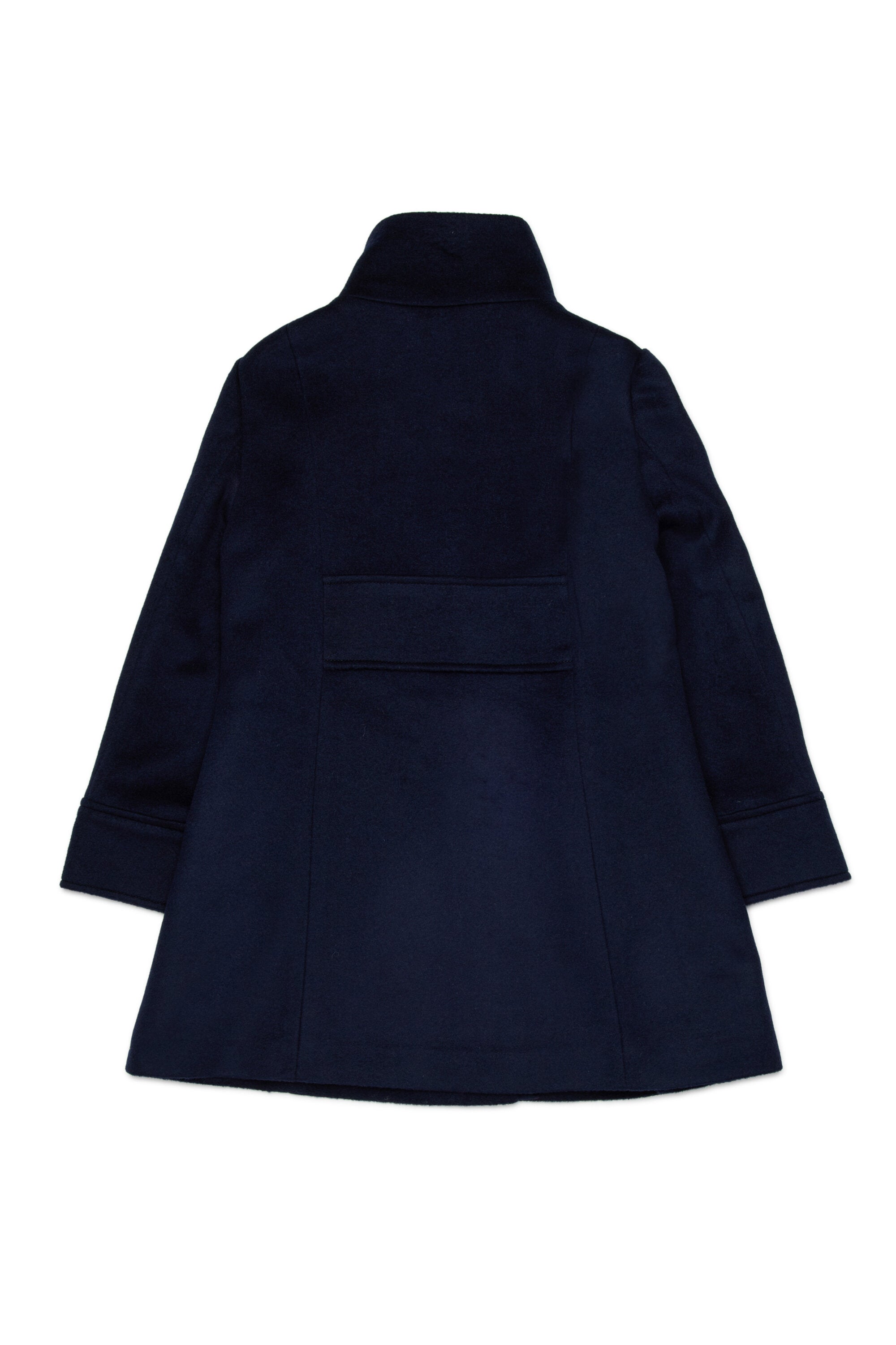 A-shape wool-blend long coat