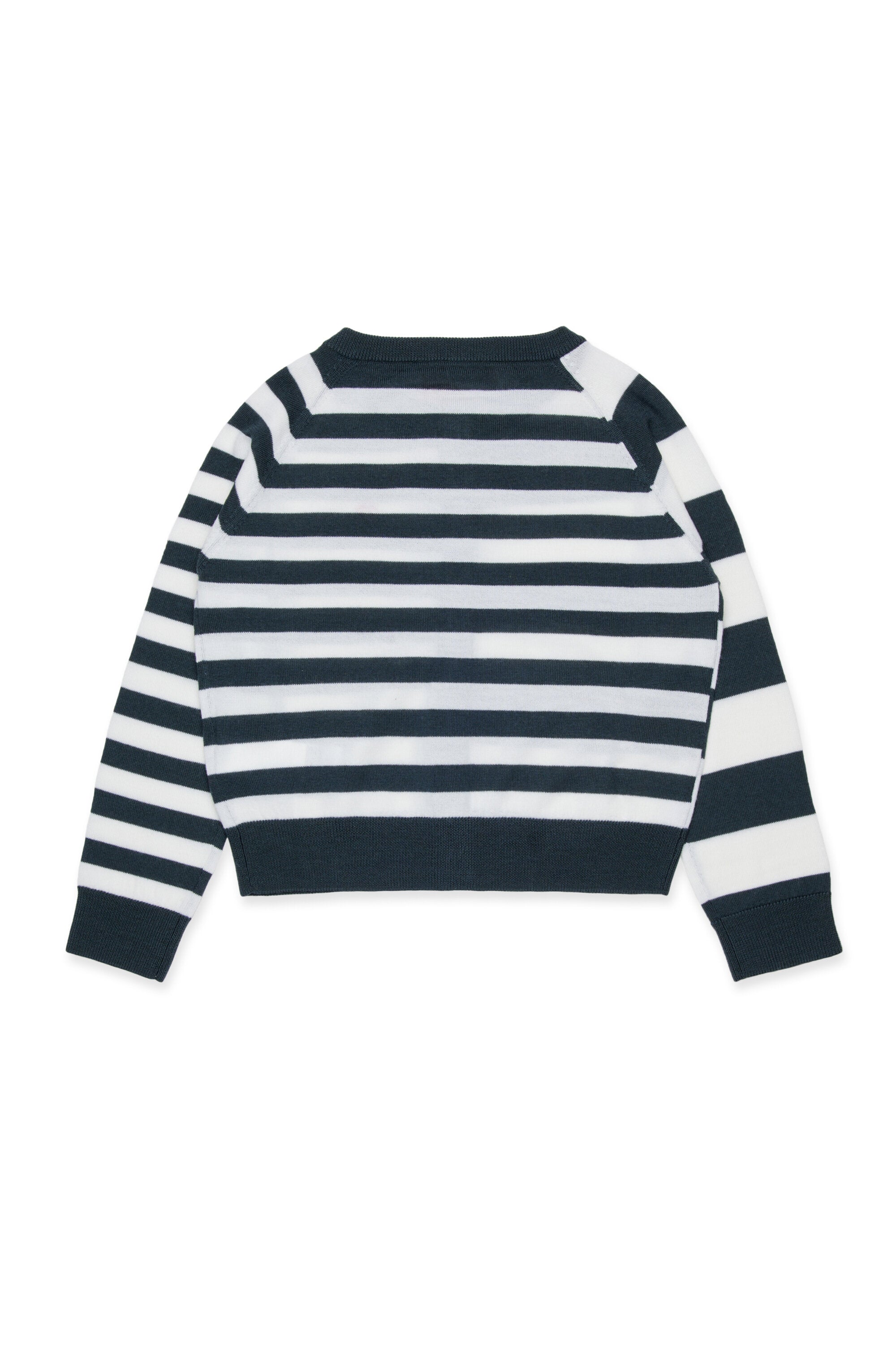 Striped wool-blend cardigan