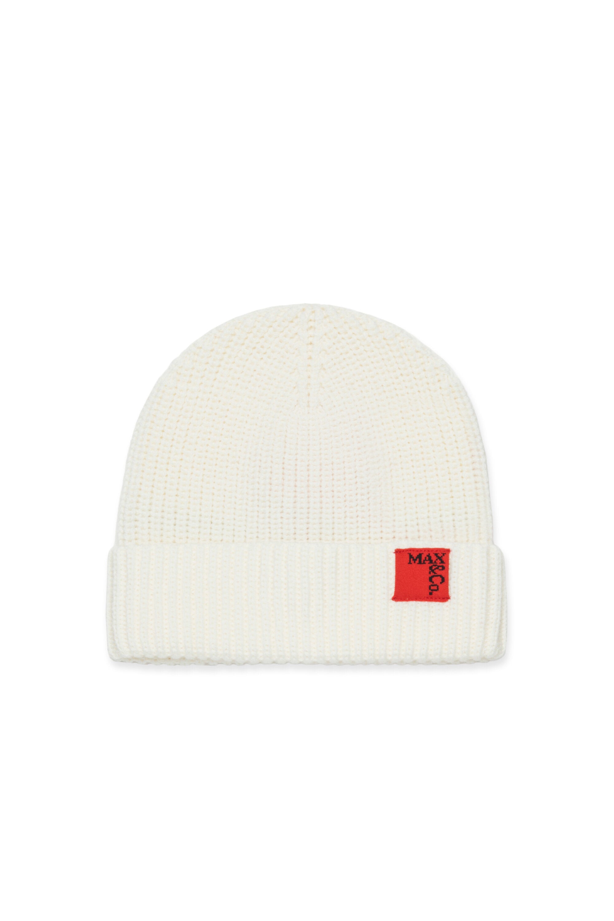 Gorro de lana con parche