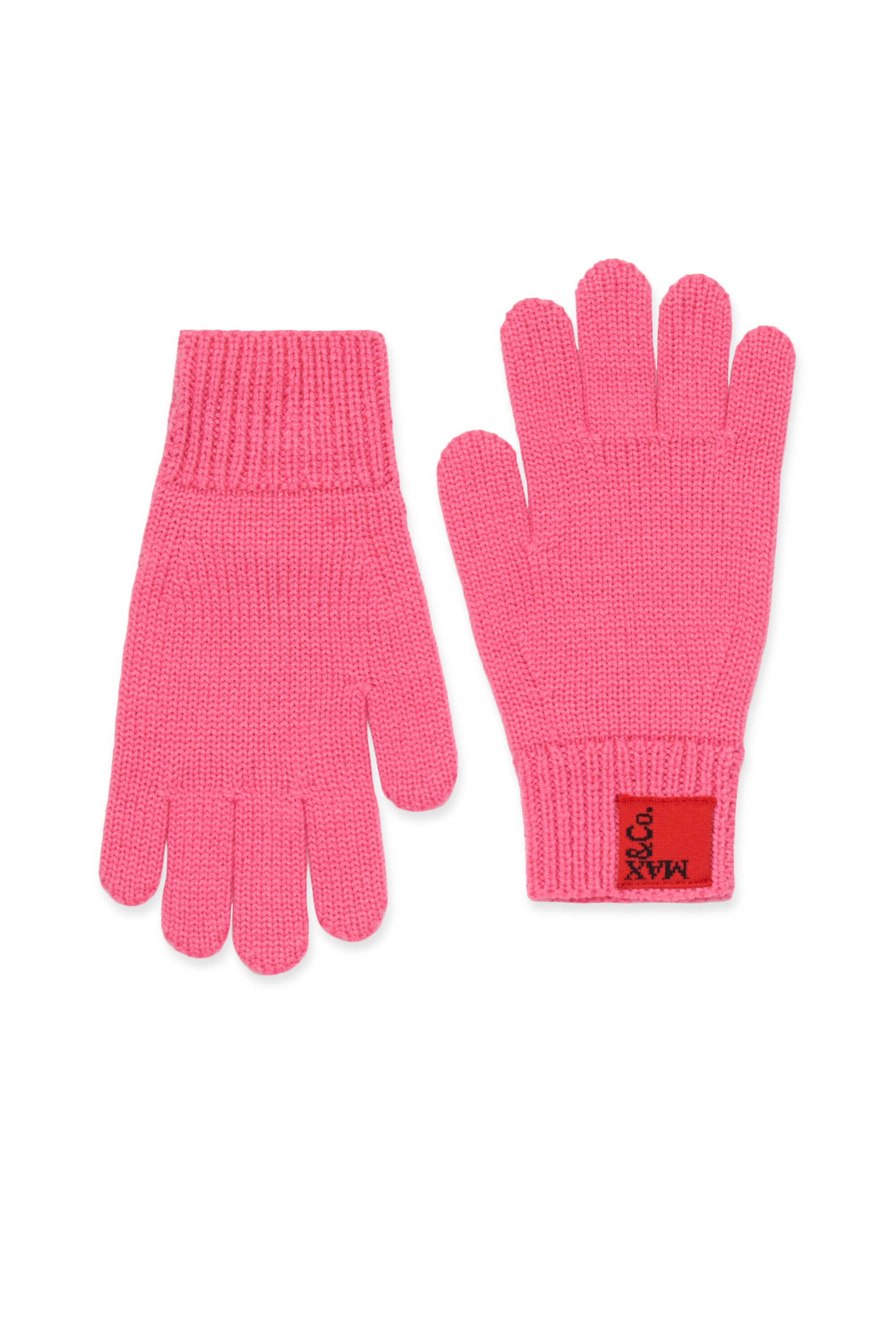 Guantes de mezcla de lana con parche