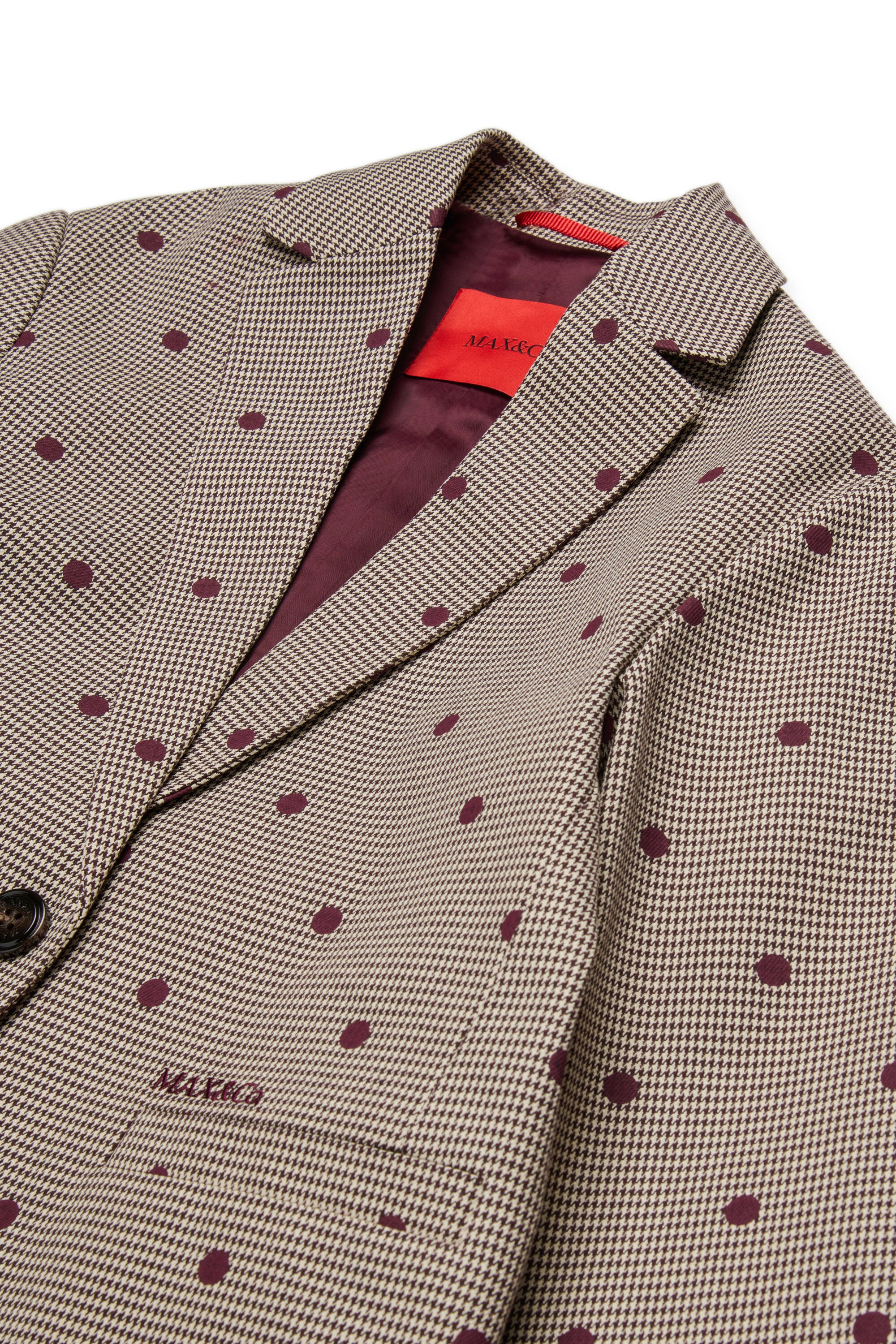 Chaqueta blazer de lunares pata de gallo