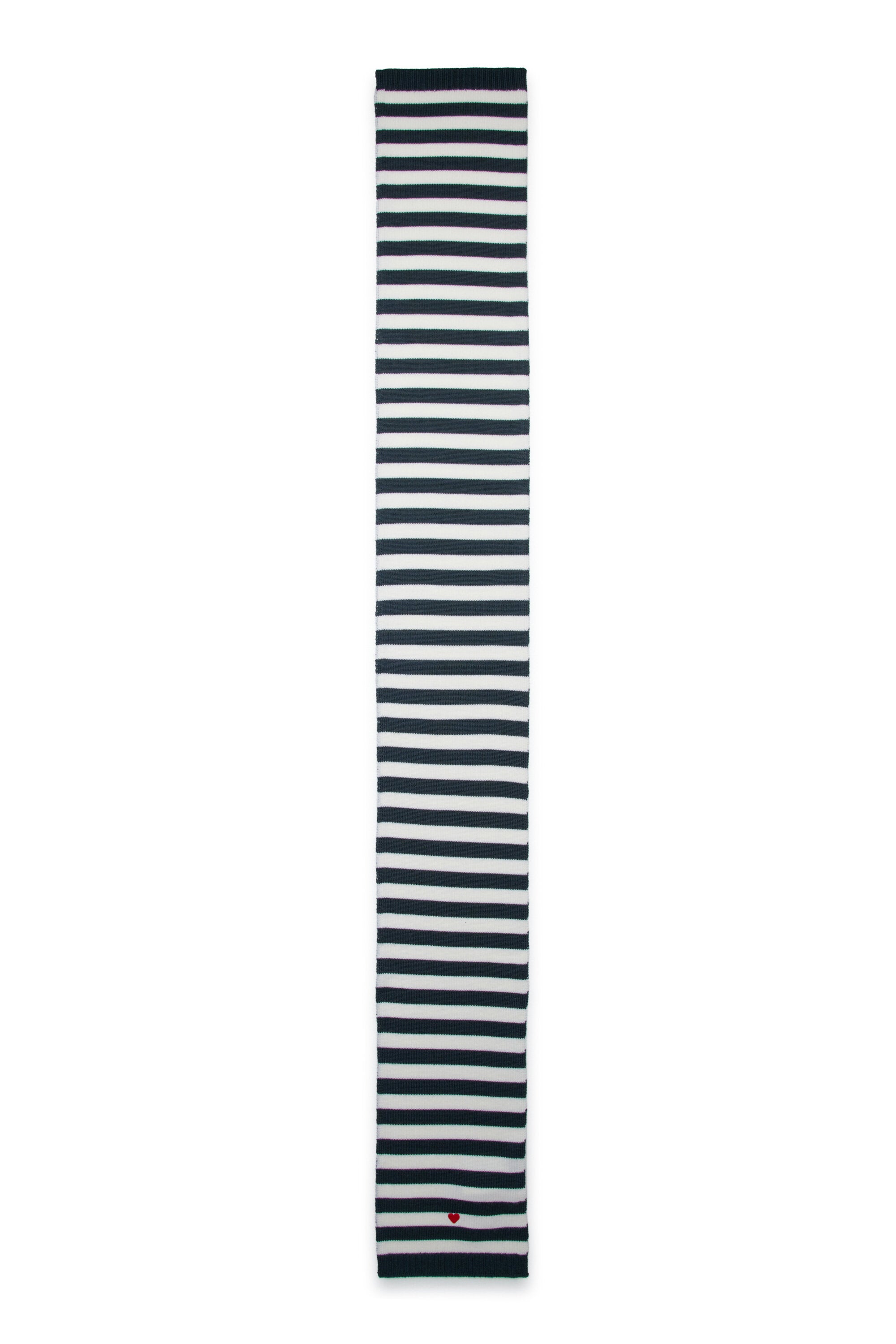 Striped wool scarf