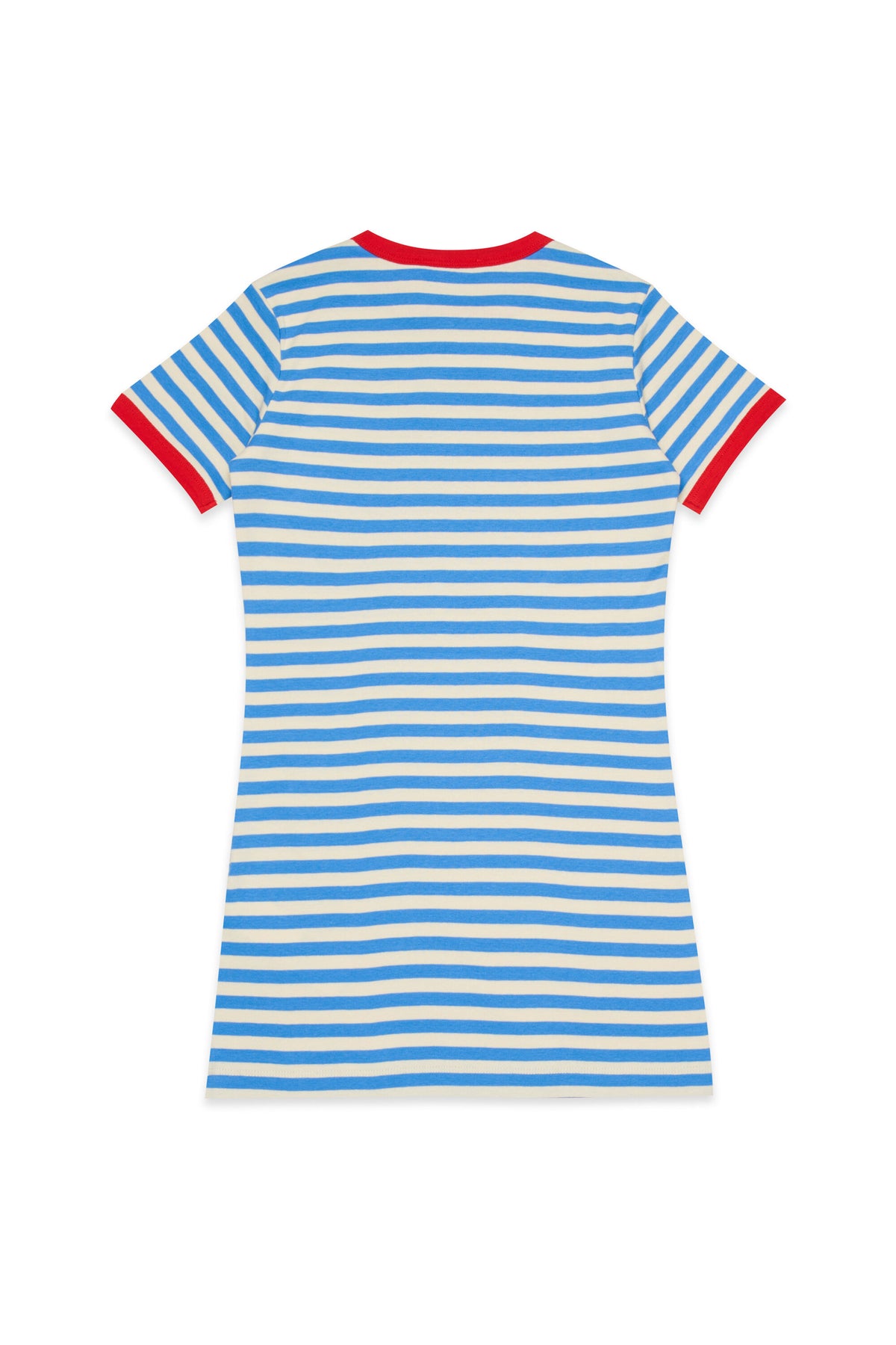 Vestido de rayas con logo
