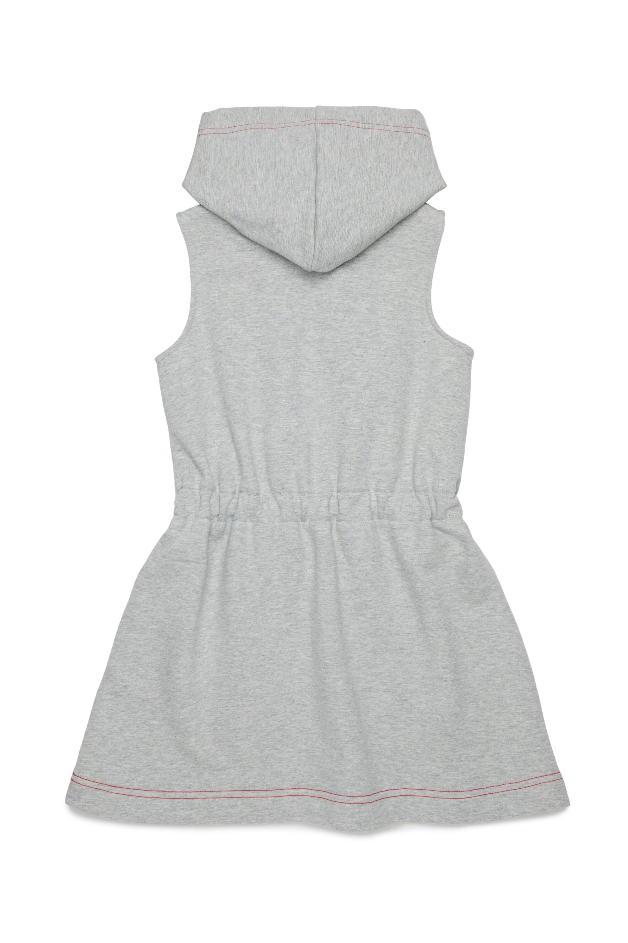 Sleeveless short dress with logo