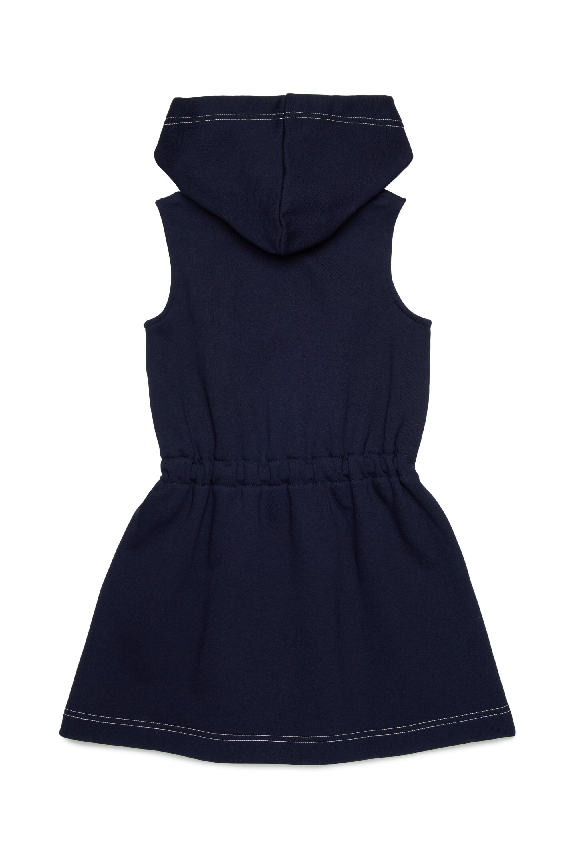 Vestido corto sin mangas con logo