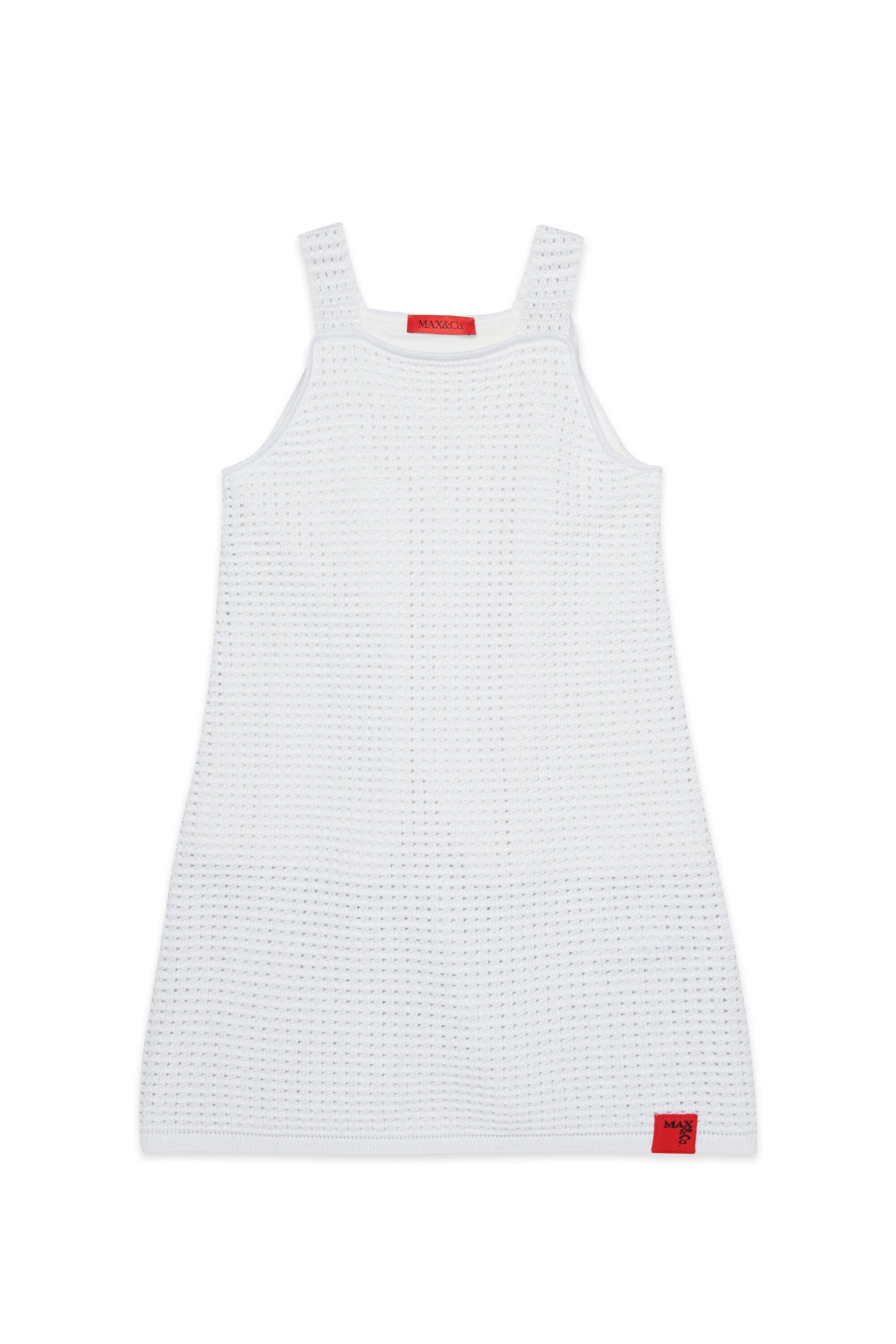 Knit dress with logo