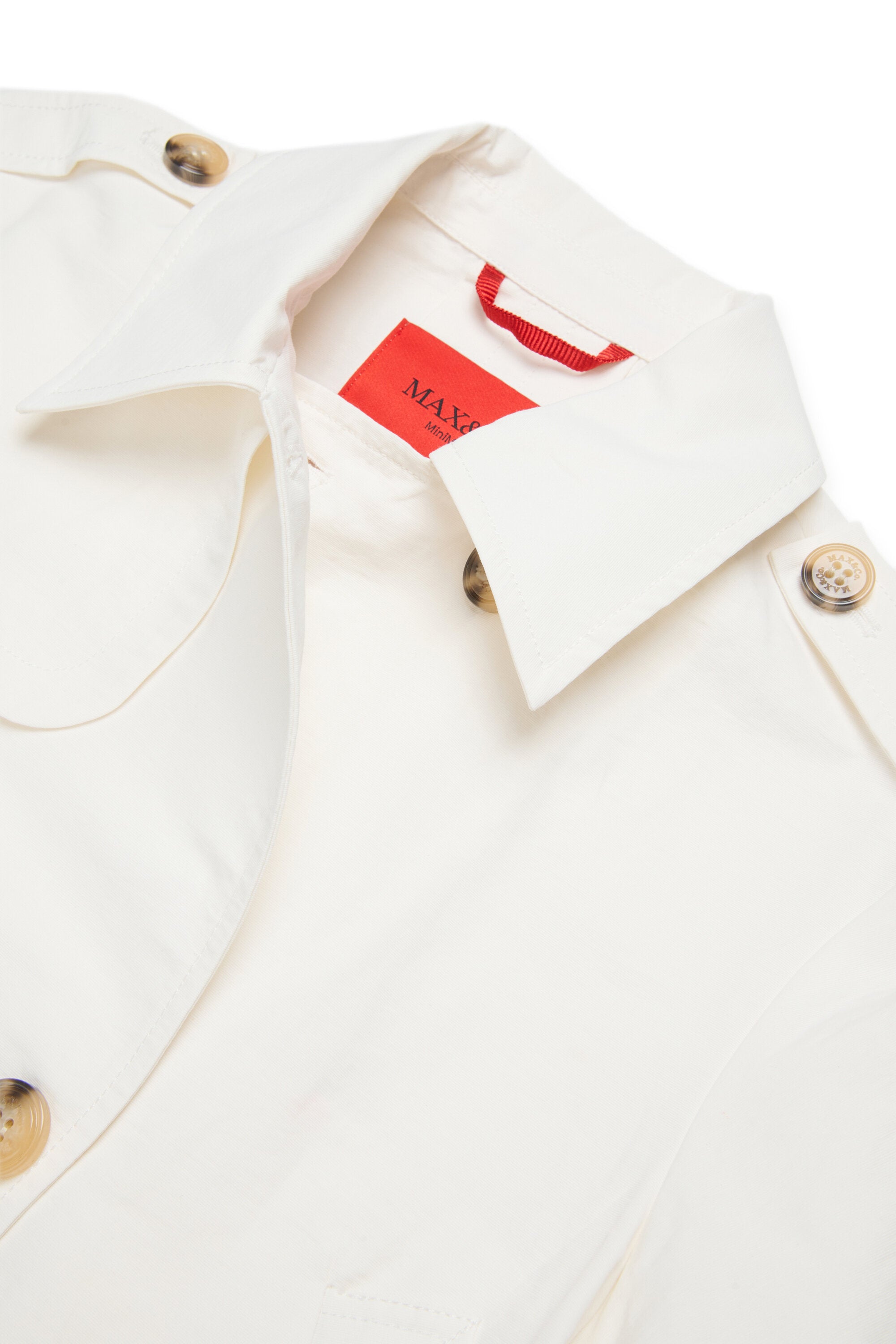 Double-breasted jacket with logo