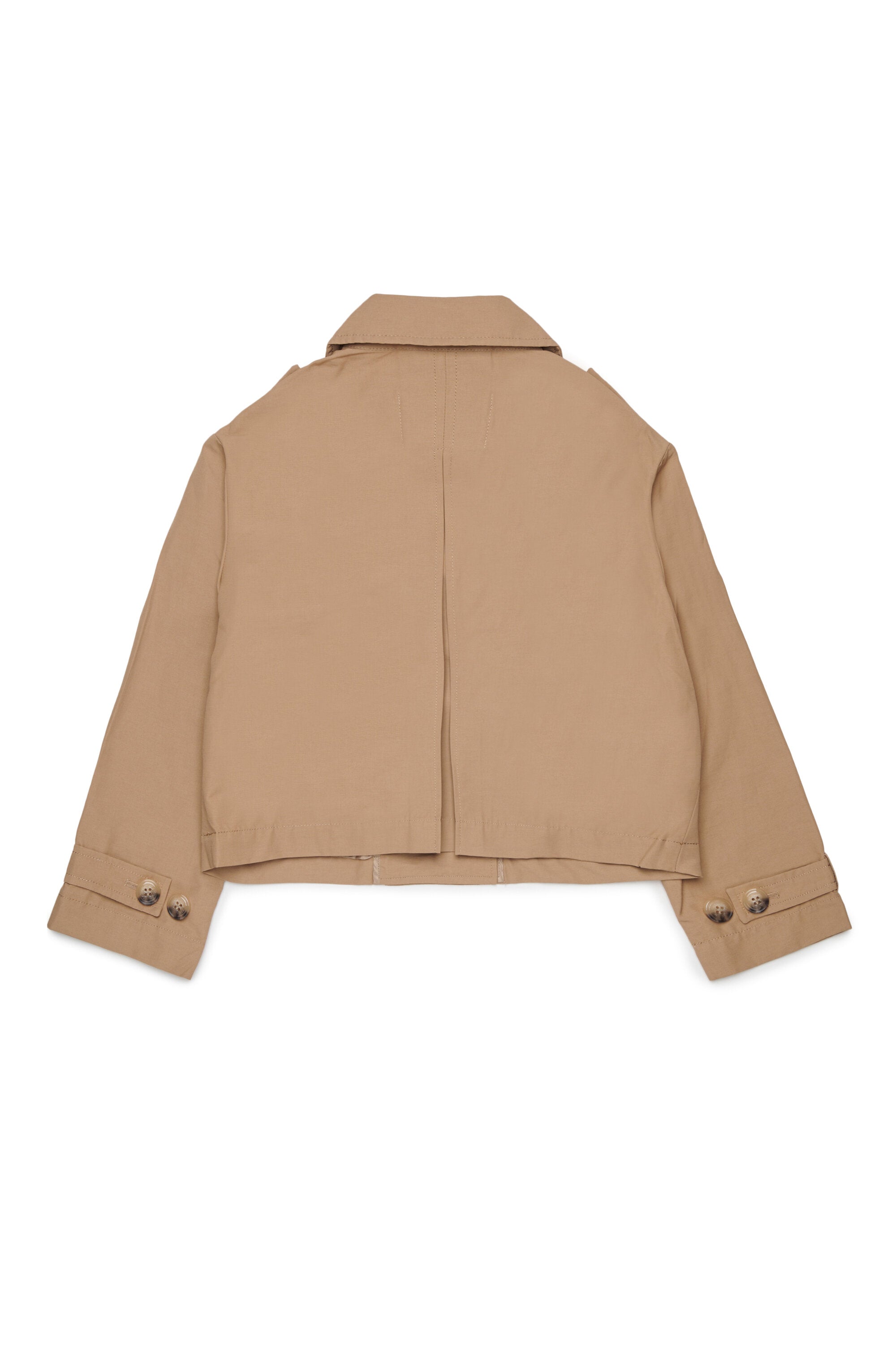 Double-breasted jacket with logo