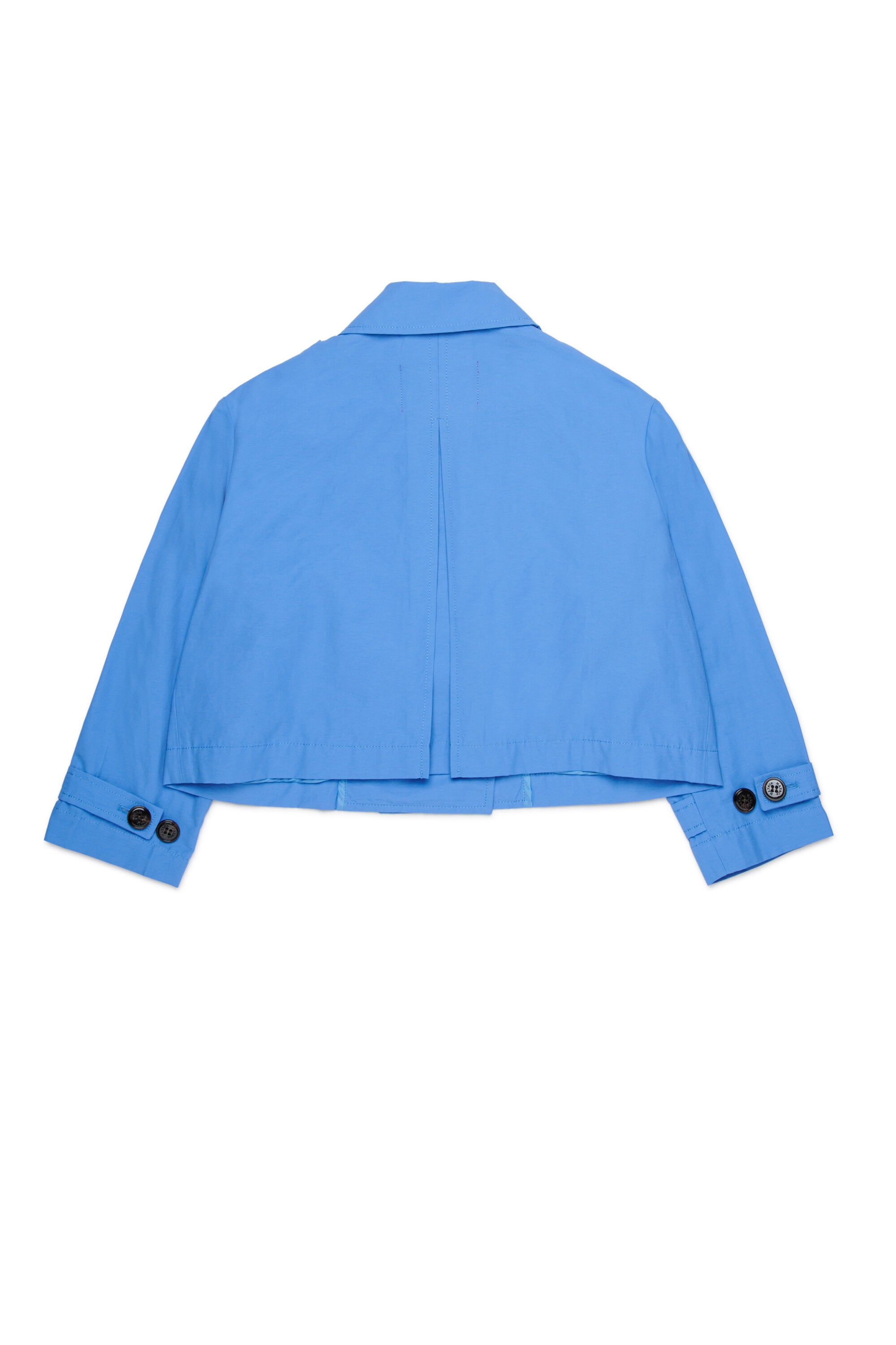 Double-breasted jacket with logo