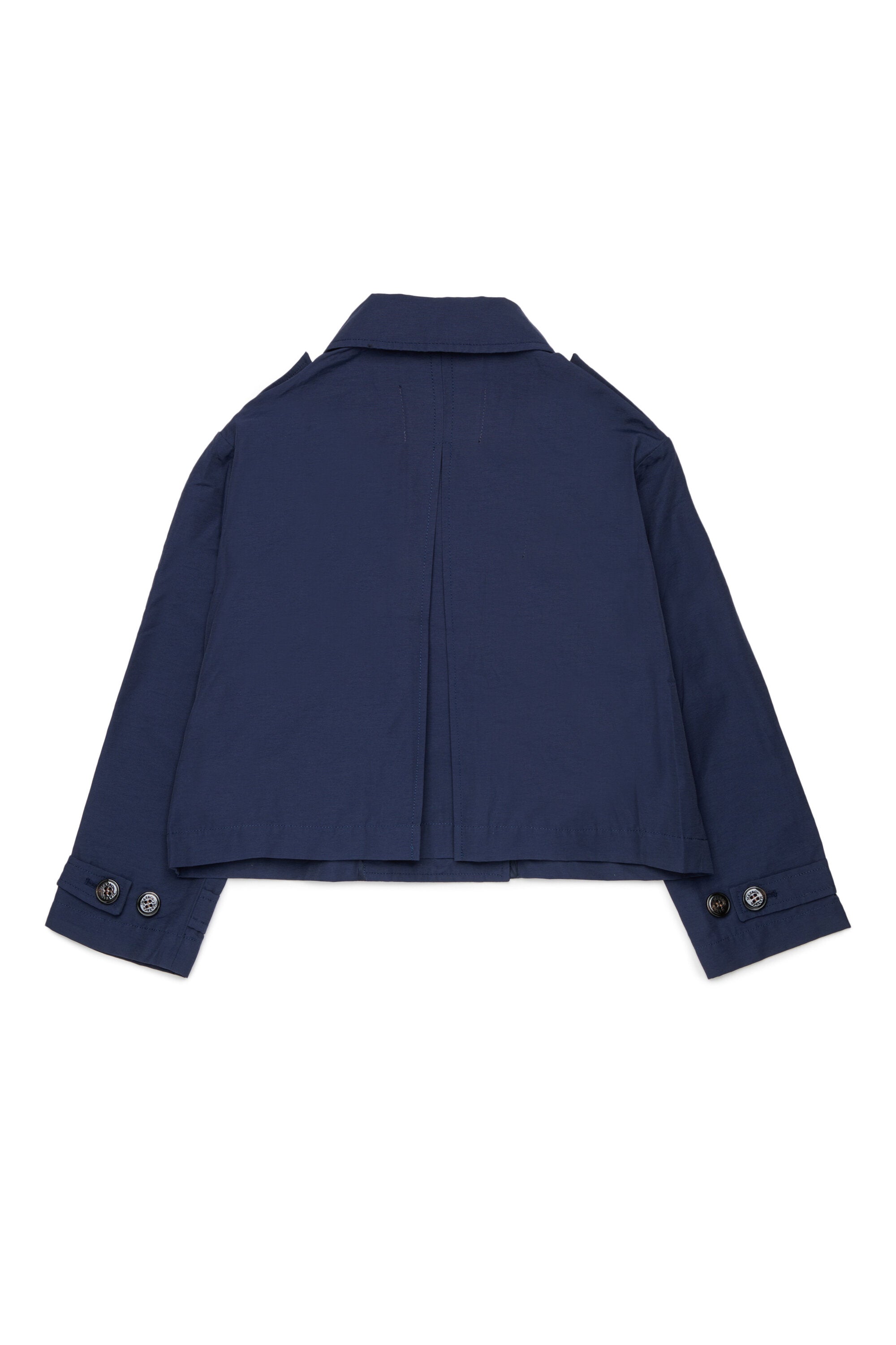 Double-breasted jacket with logo