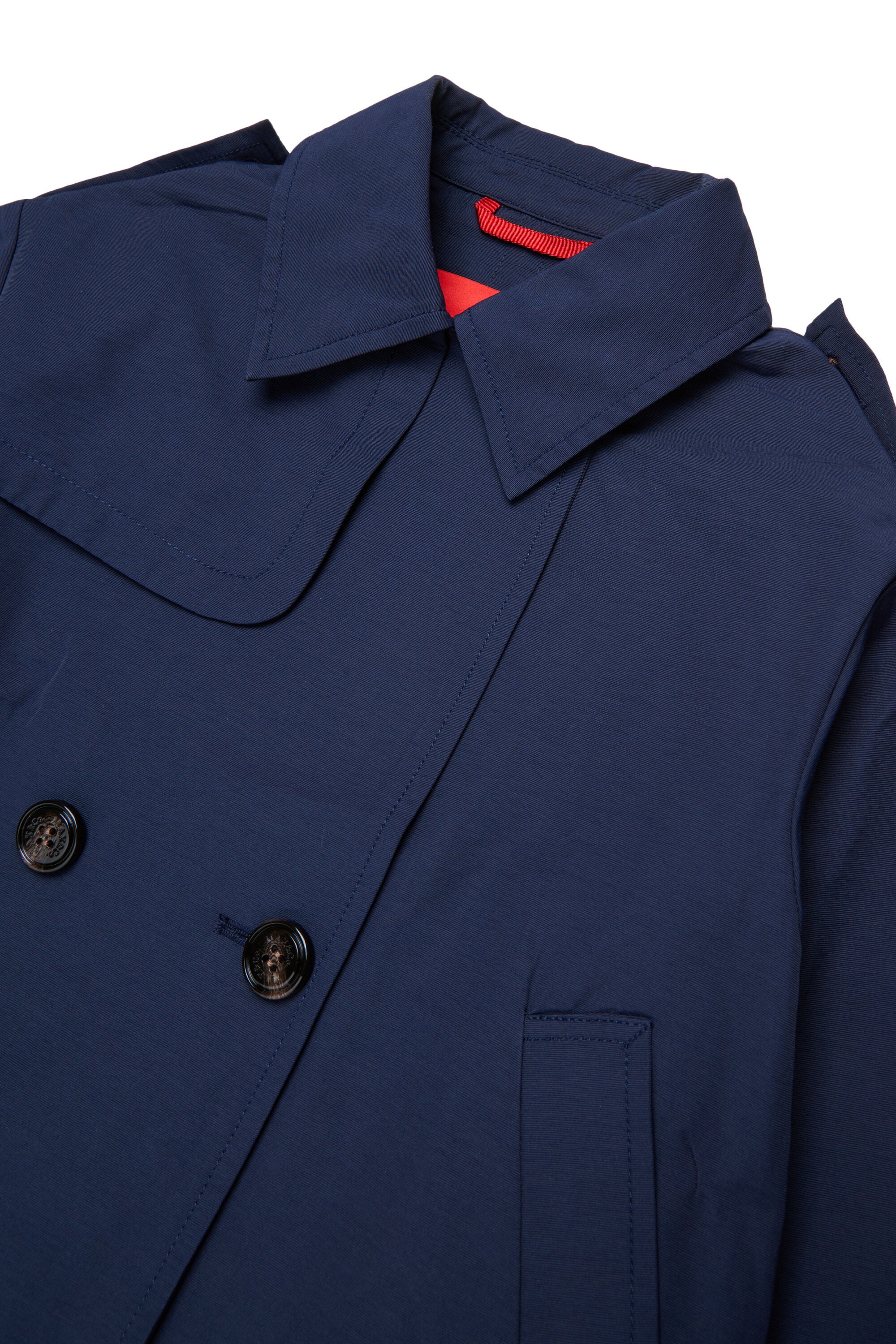 Double-breasted jacket with logo