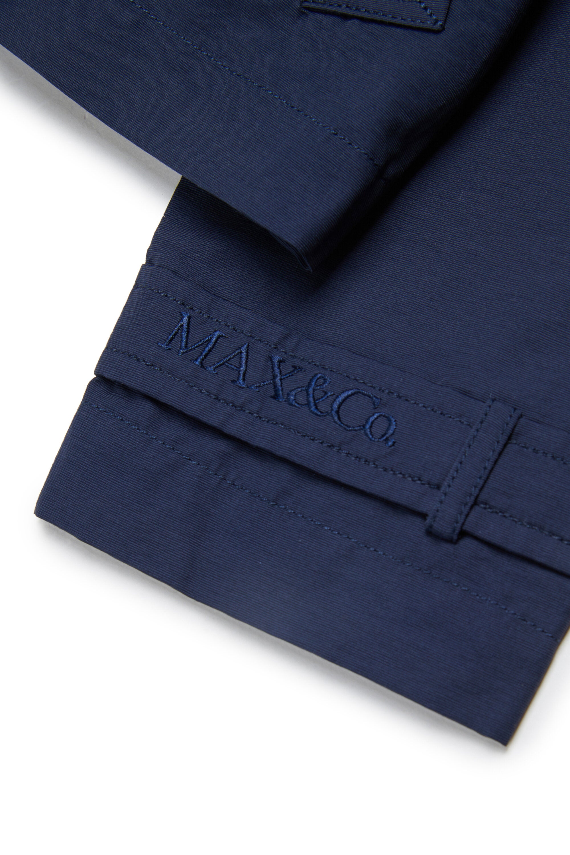 Double-breasted jacket with logo