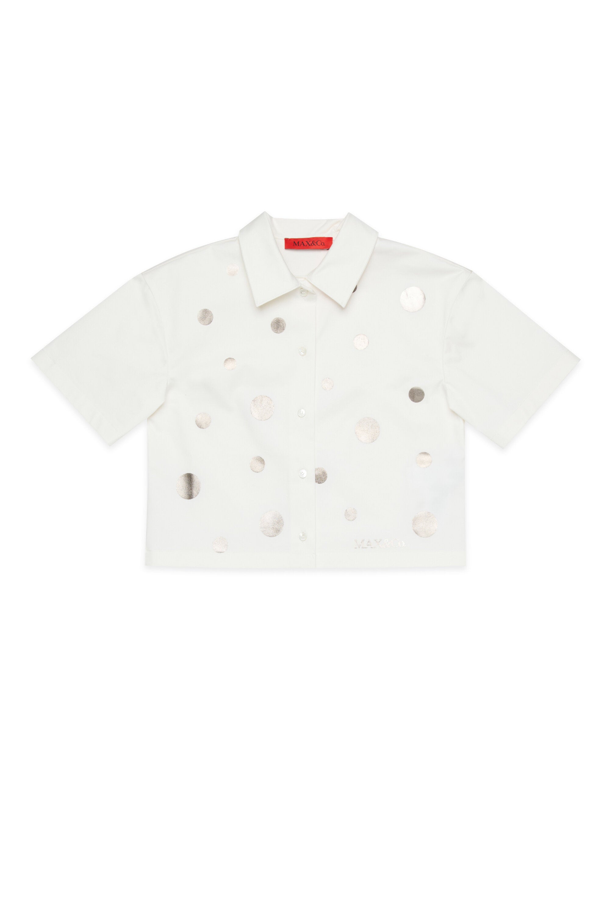 Short-sleeved shirt with logo