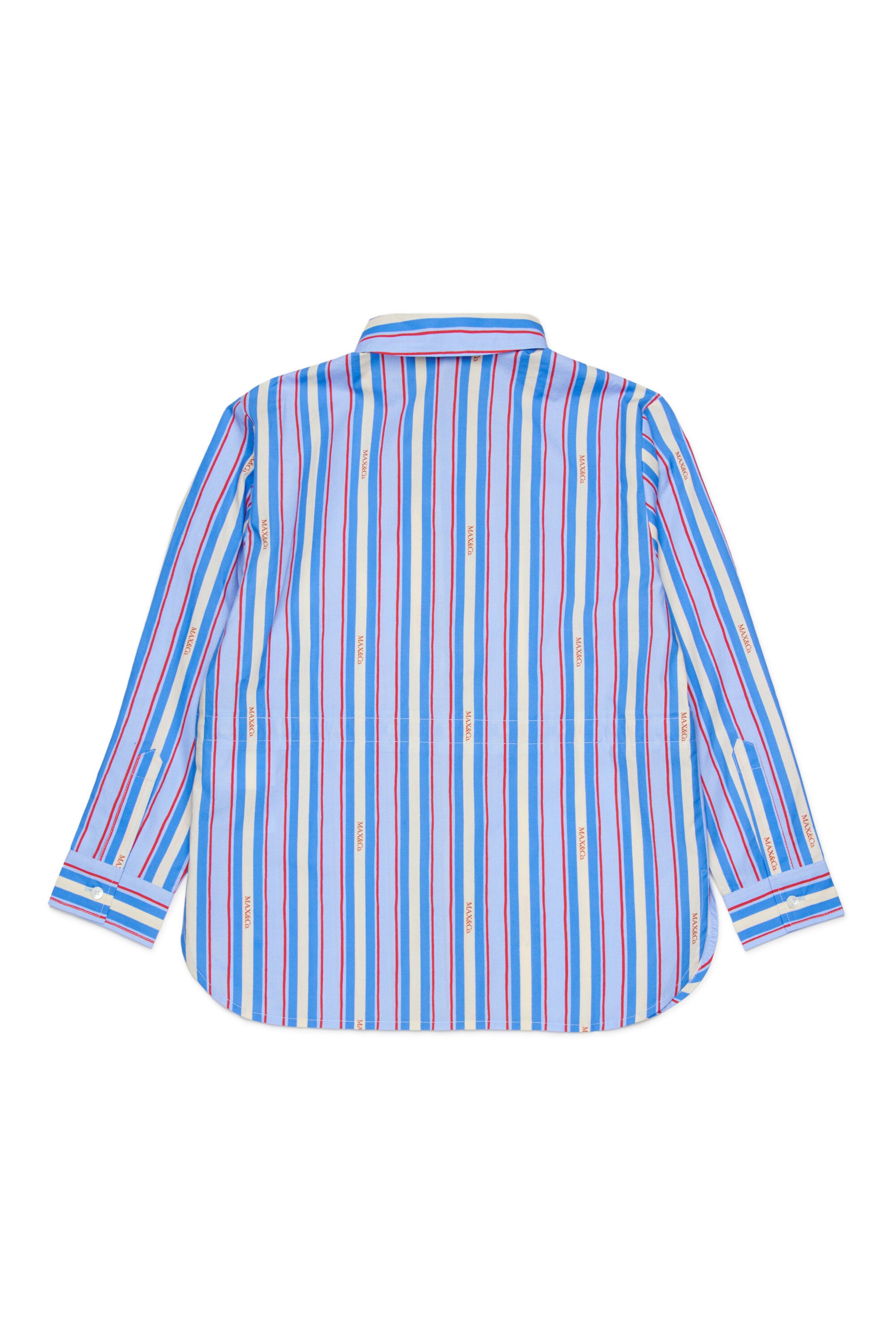 Striped shirt with logo