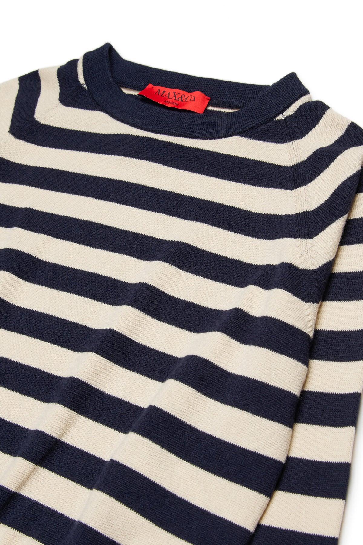 Jersey de rayas con cuello redondo y logo