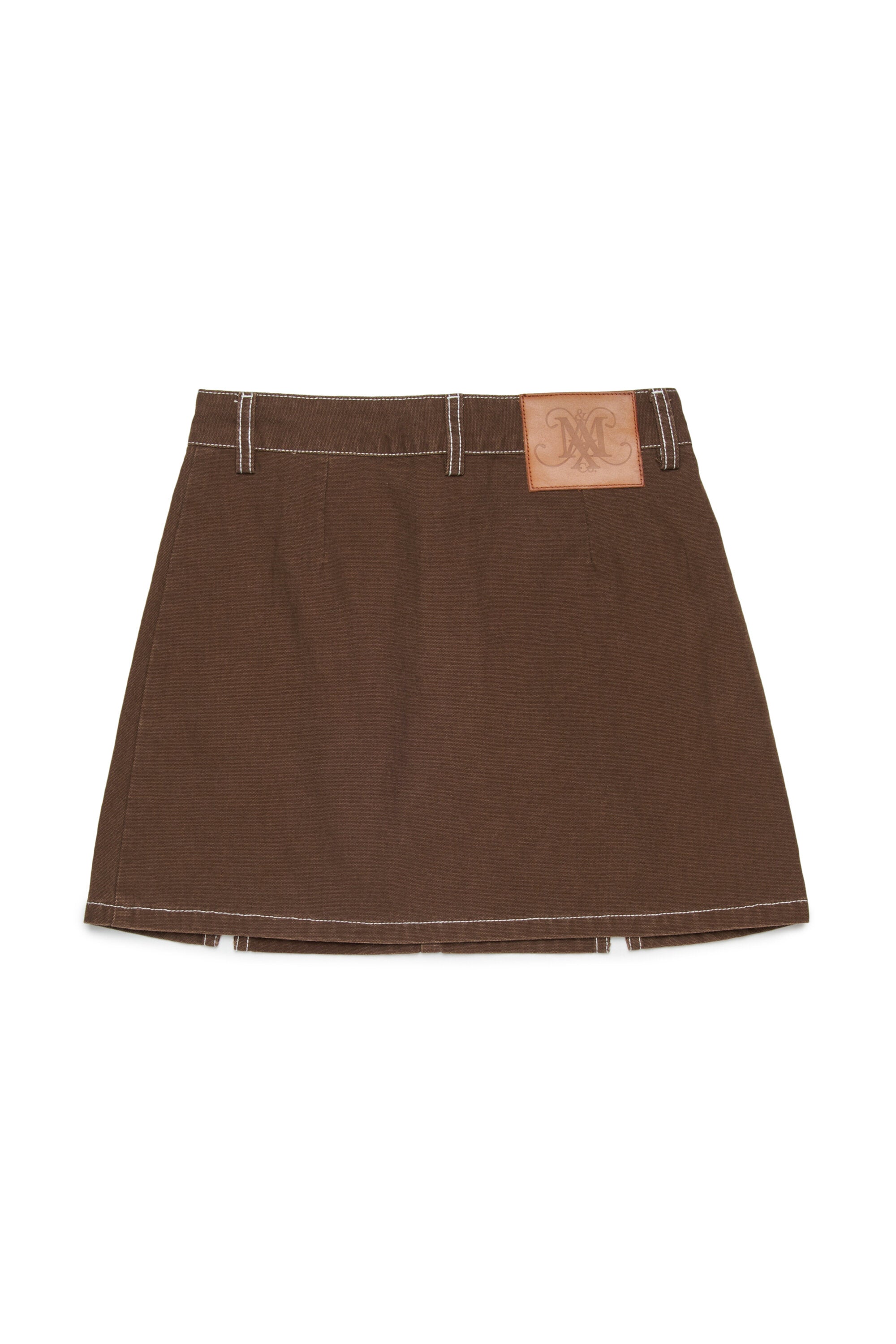 Short skirt with logo
