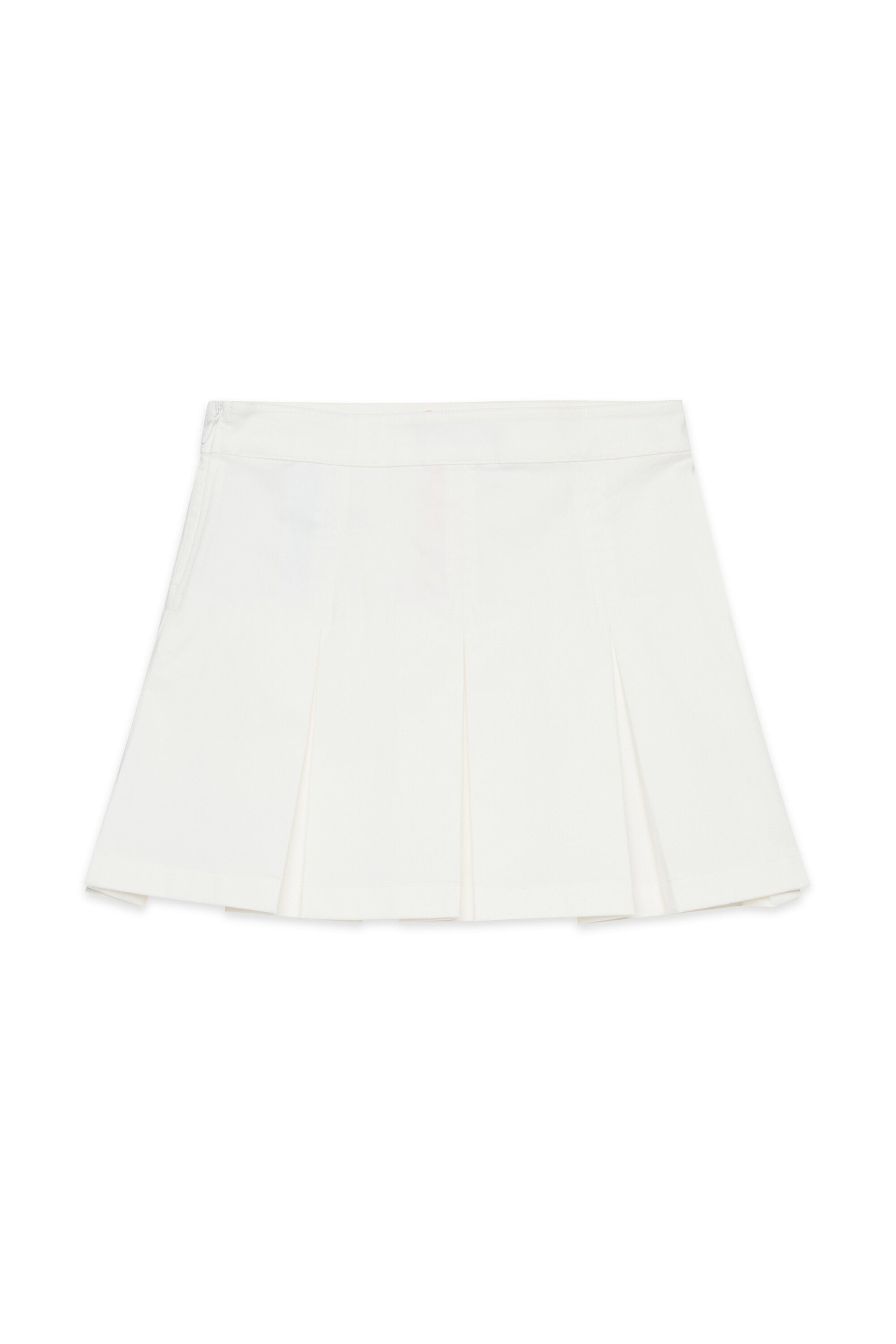 Falda plisada con lunares metálicos