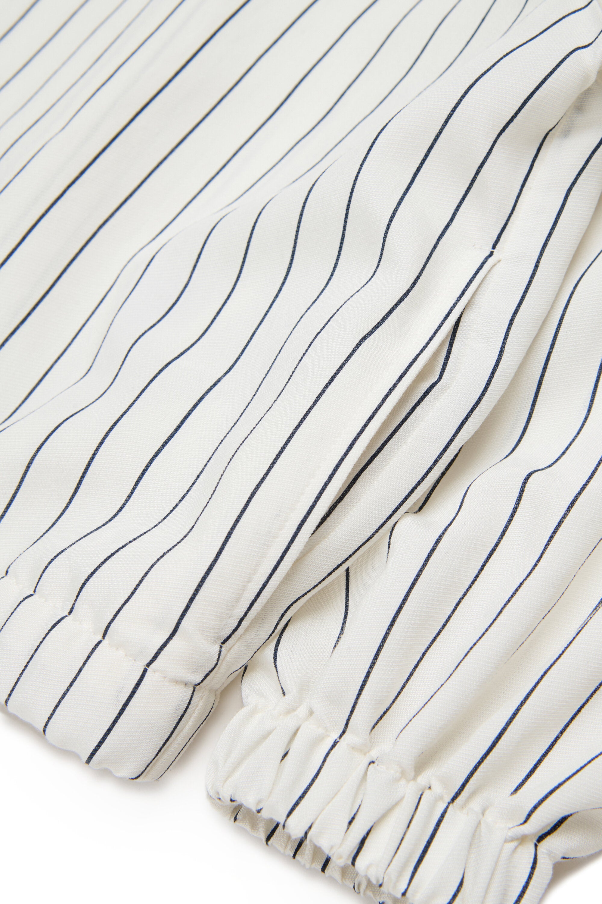 Chaqueta bomber a rayas con logo