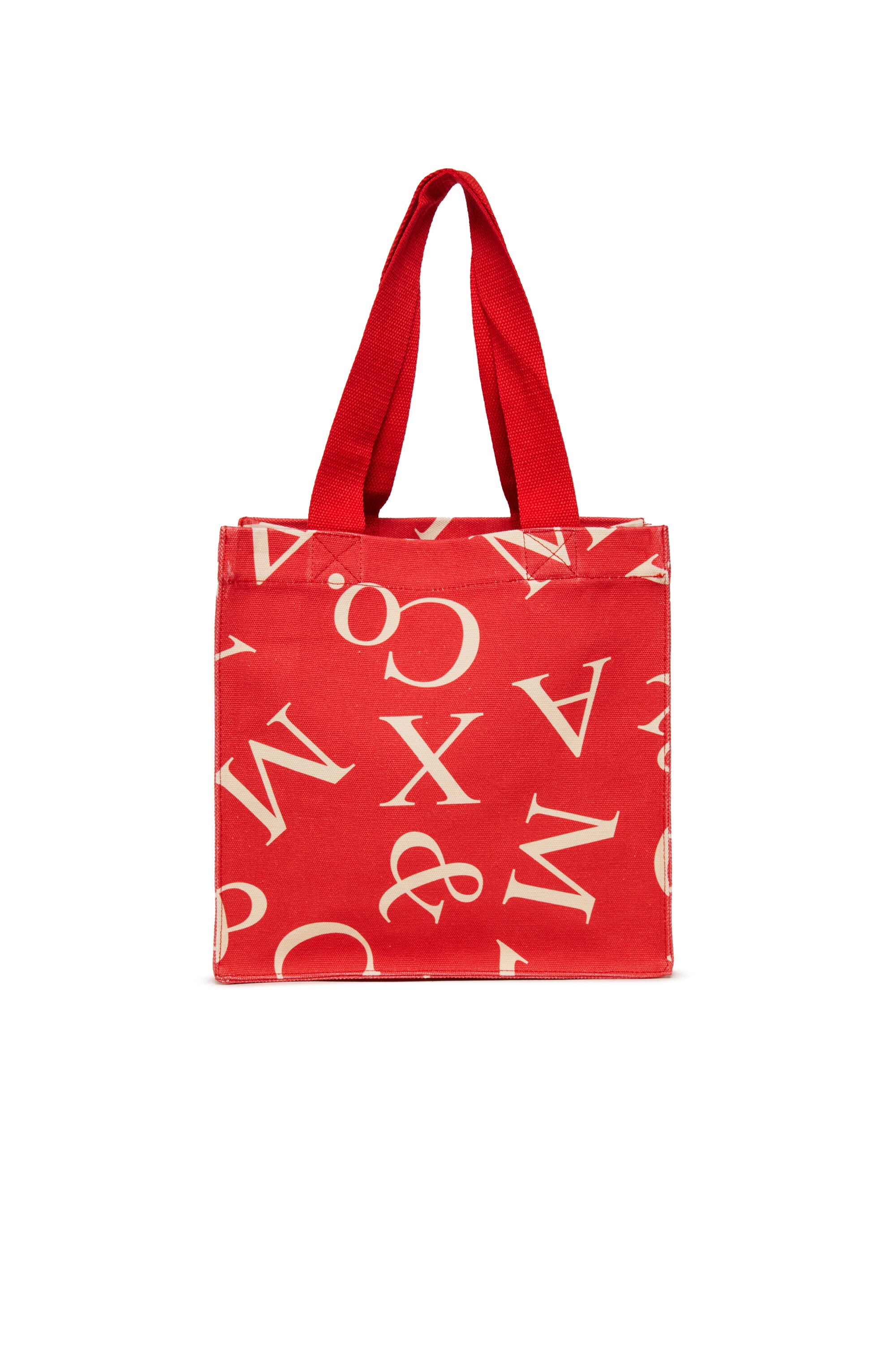 Tote bag with oversized logo lettering