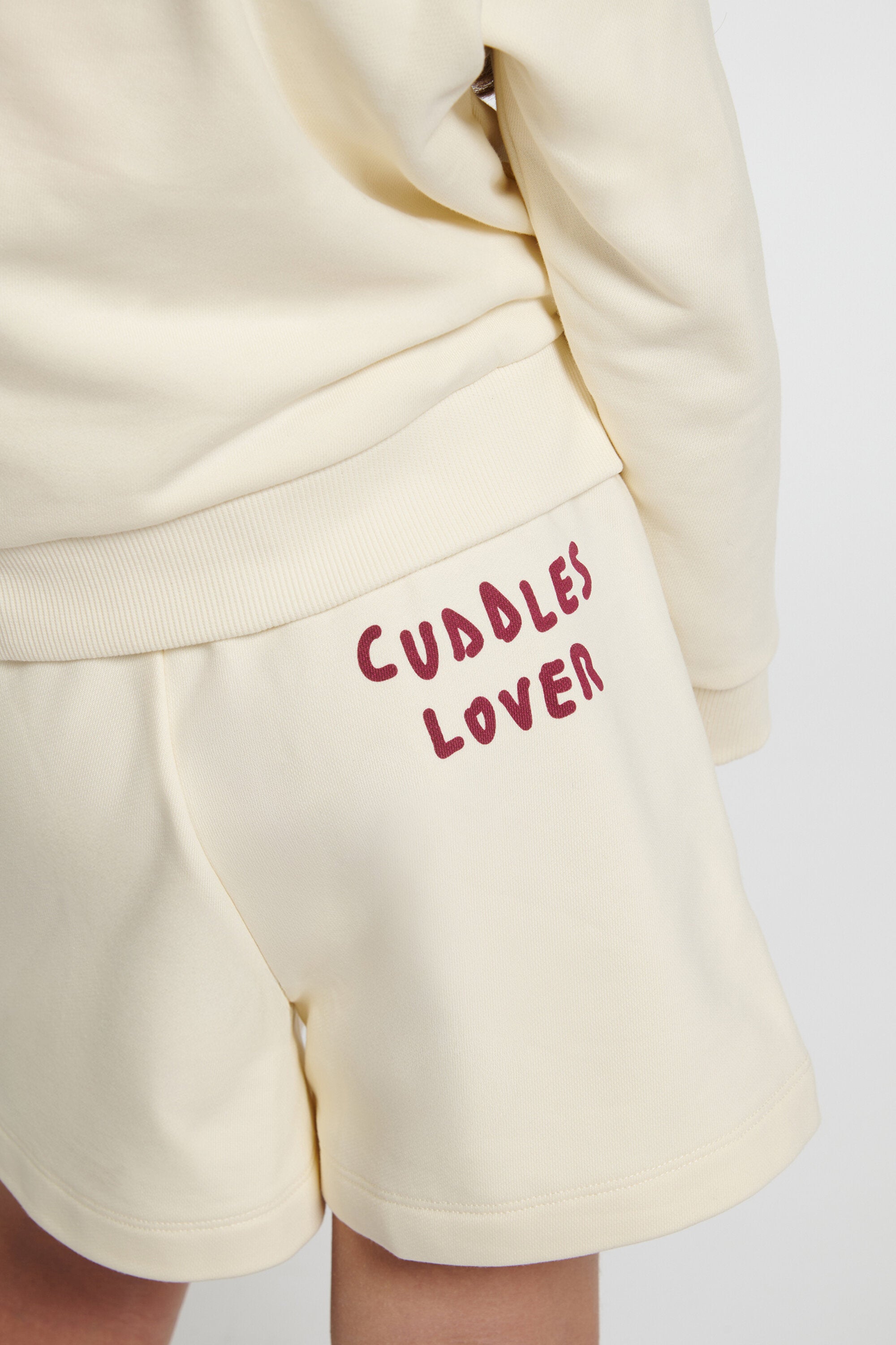 Logo sweatshirt shorts