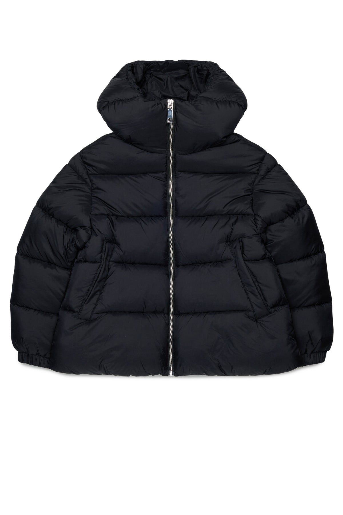 Chaqueta acolchada con logo estampado