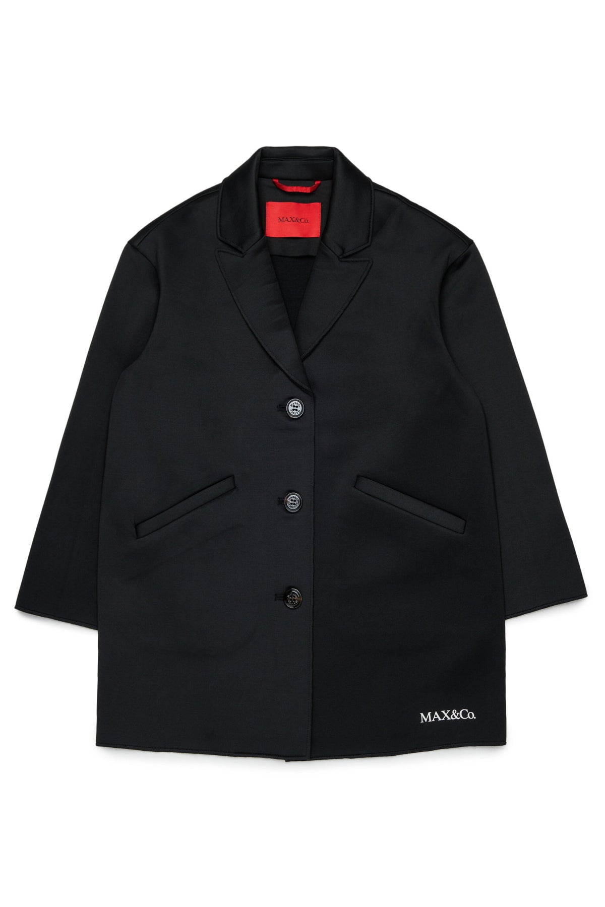 Blazer jacket with printed logo