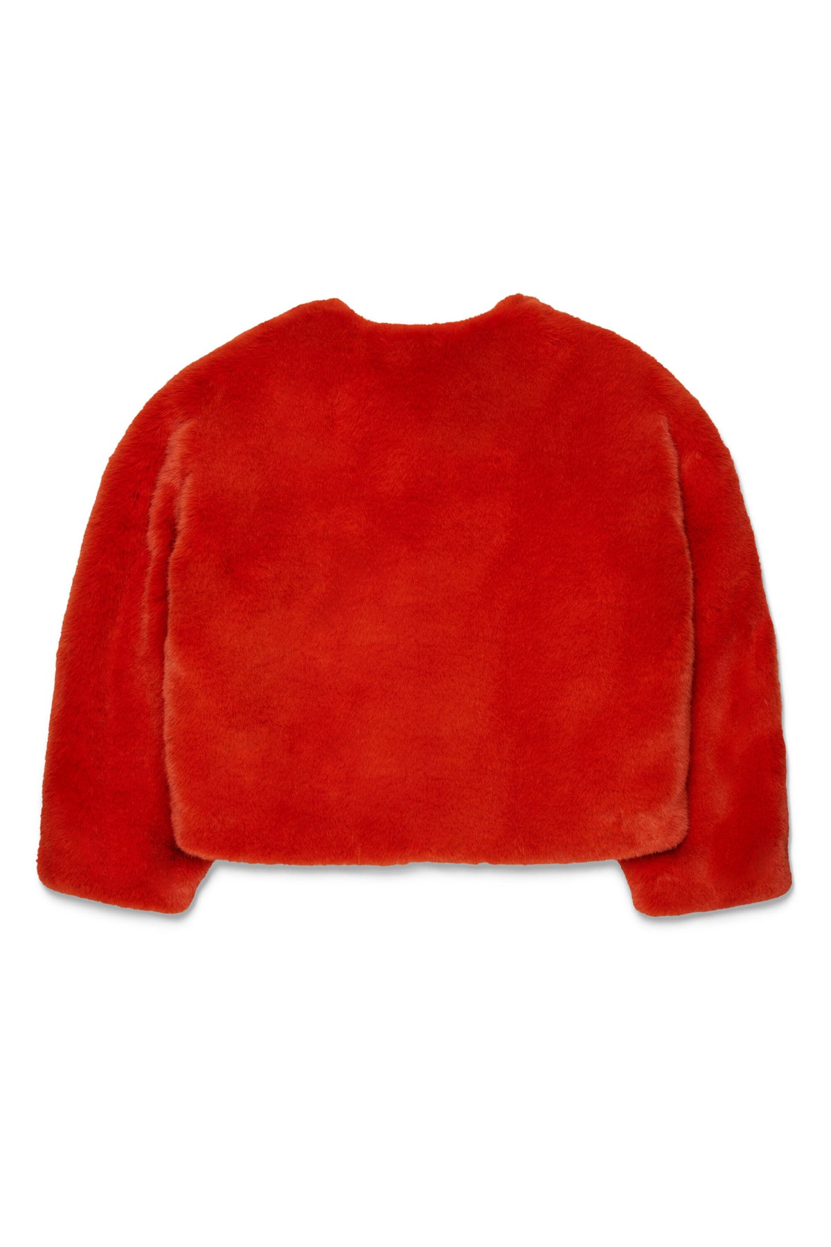 Chaqueta de piel sintética con logo